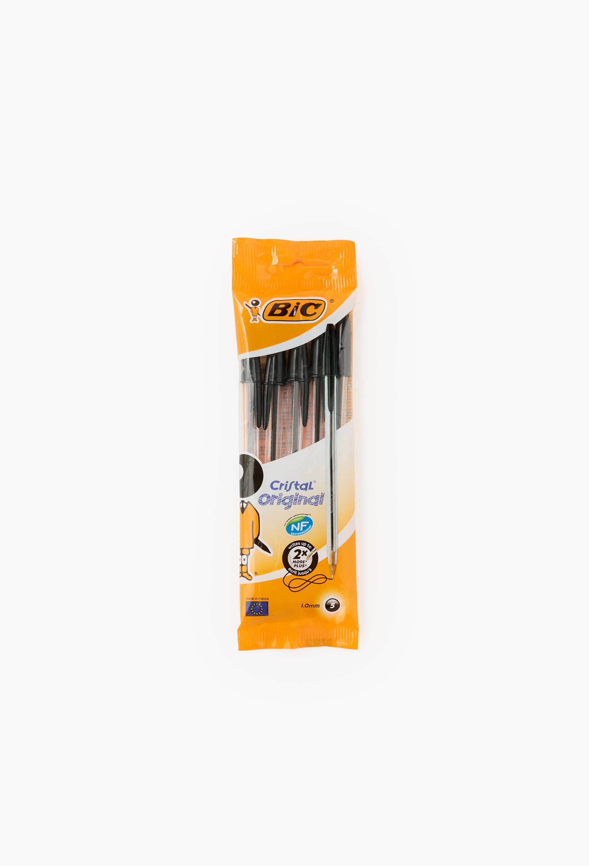 5 stylos bille Cristal, encre noire, , large image number 0