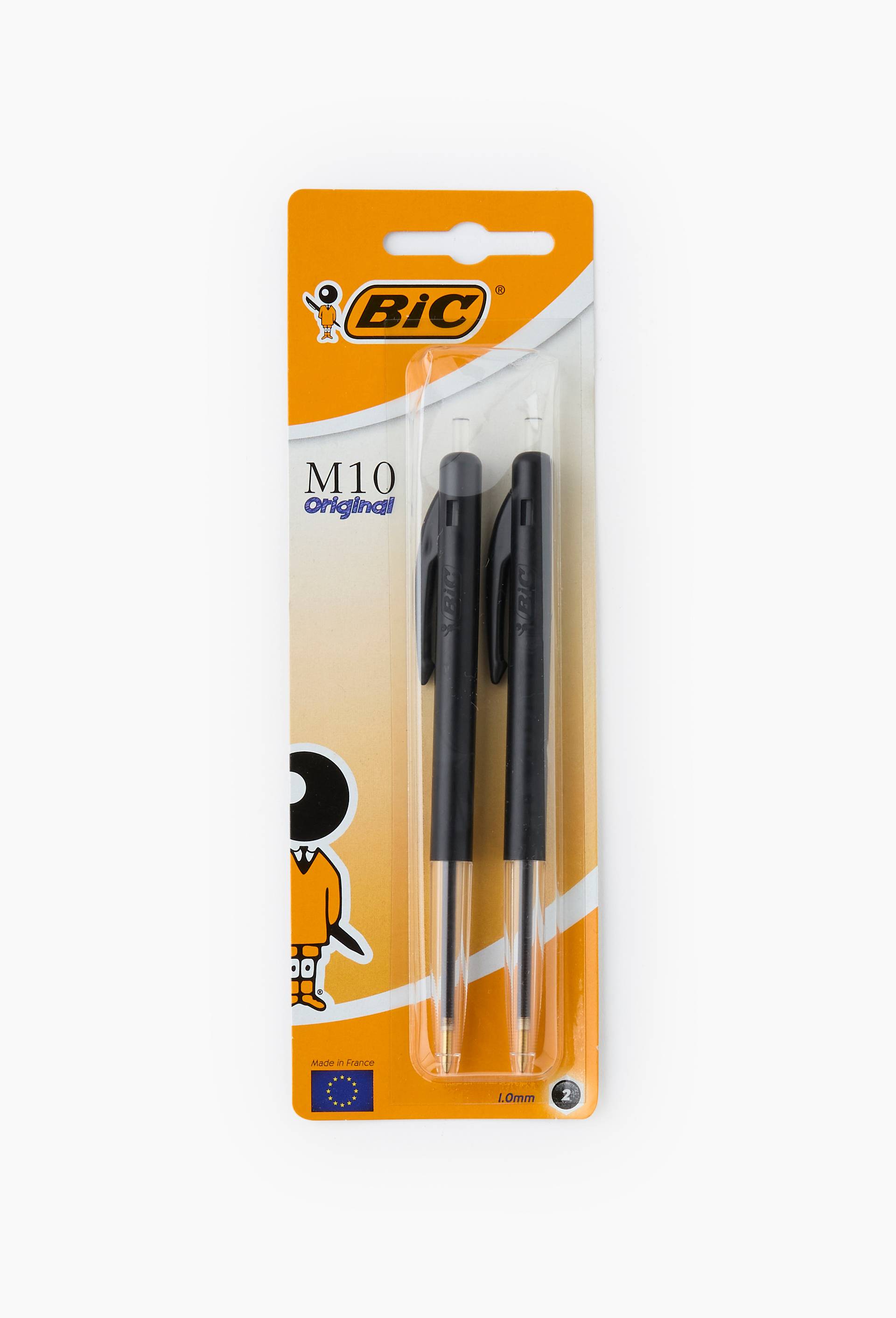 2 stylos bille r&eacute;tractable m10 &agrave;&nbsp;clic, encre noir, , large image number 0