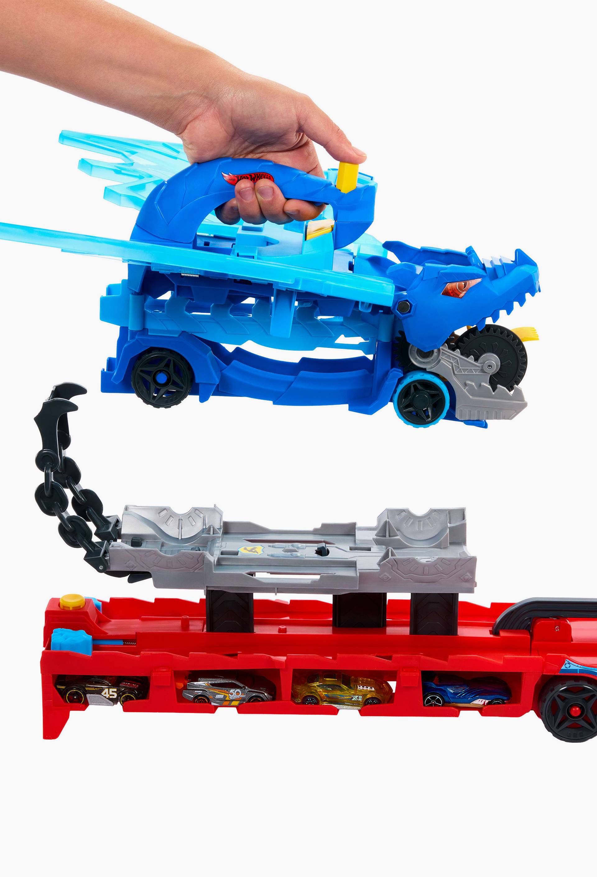 Hot Wheels - 2 dragons, 4 fa&ccedil;ons de jouer. - D&egrave;s 4 ans, , large image number 2