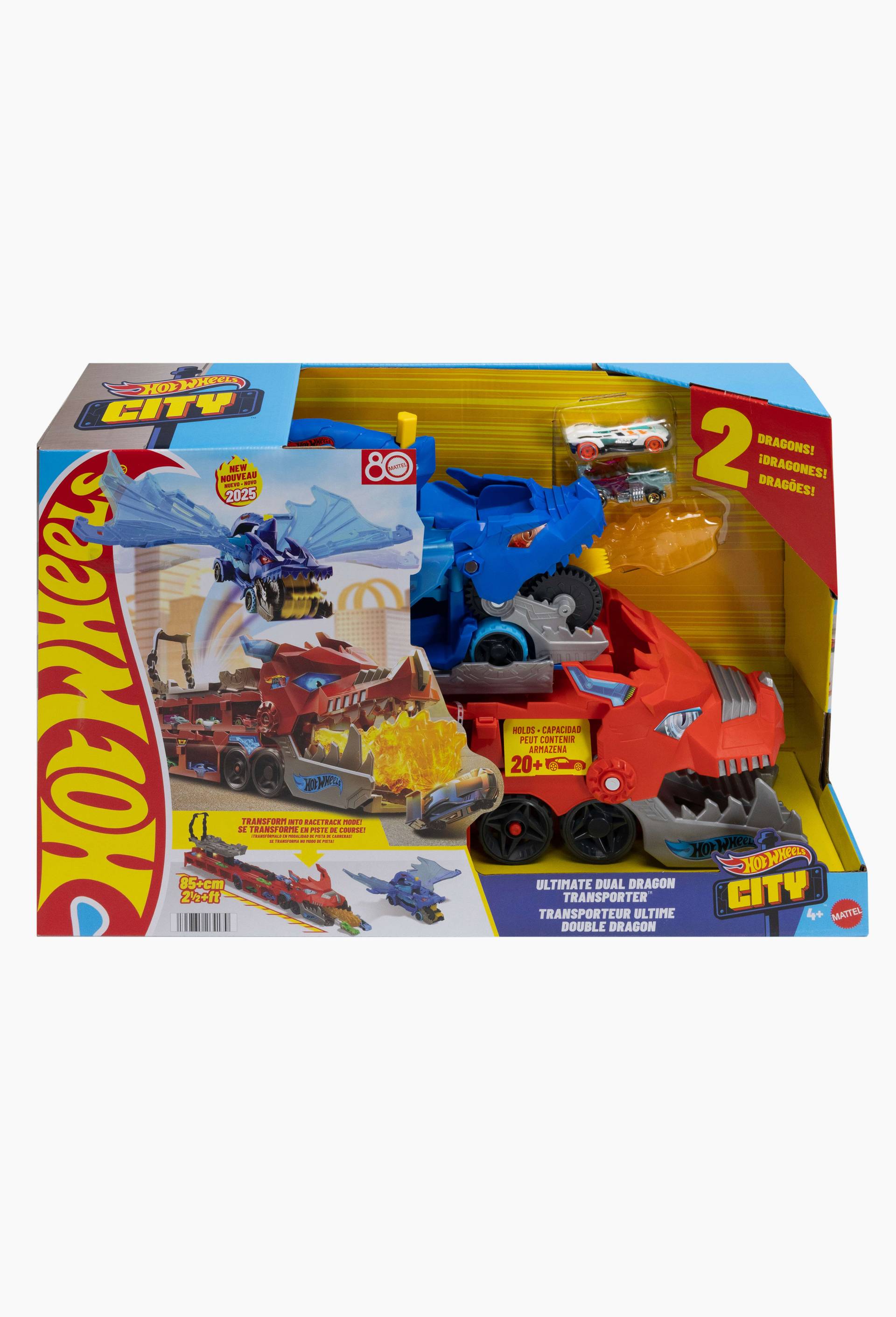 Hot Wheels - 2 dragons, 4 fa&ccedil;ons de jouer. - D&egrave;s 4 ans, , large image number 5