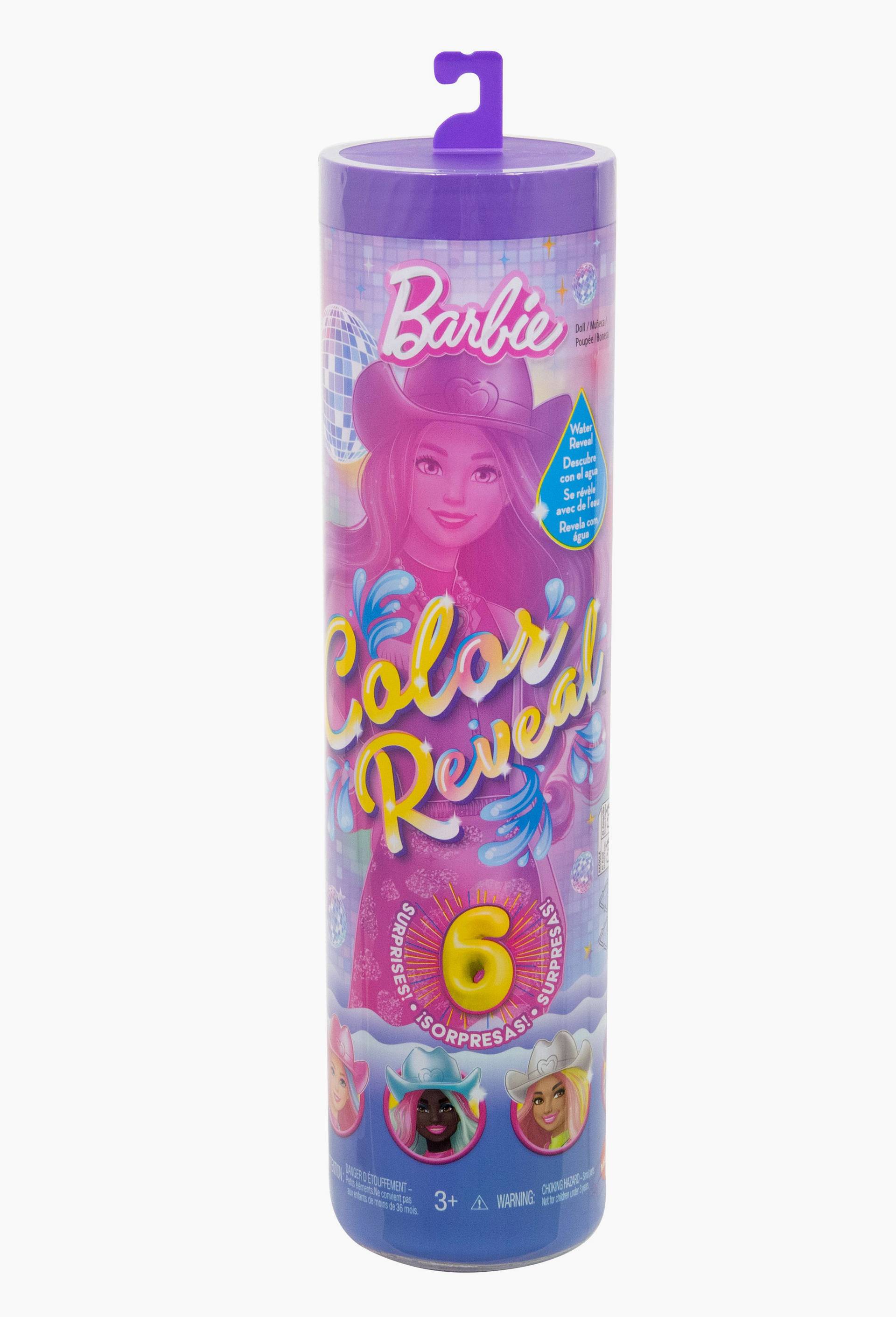 Poup&eacute;e barbie color reveal arc en ciel, , large image number 1