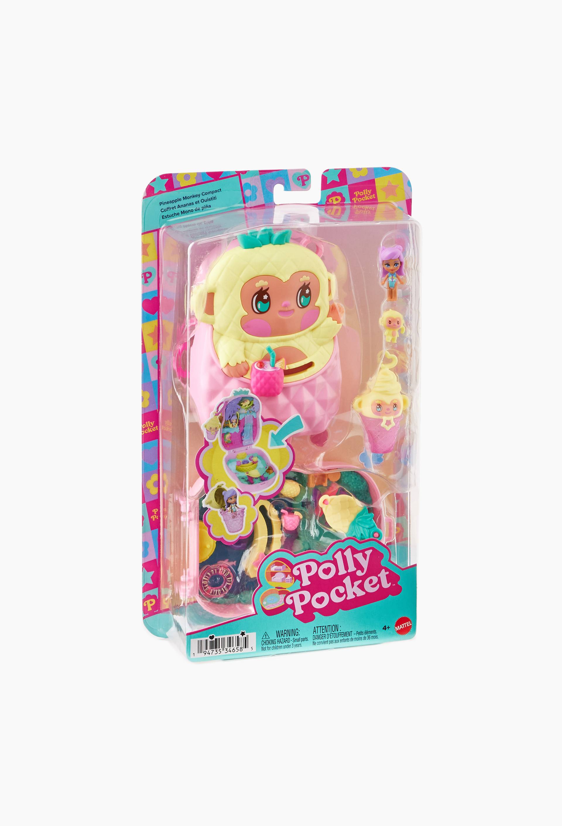 Coffret ananas ouistiti Polly Pocket, , large image number 1.0