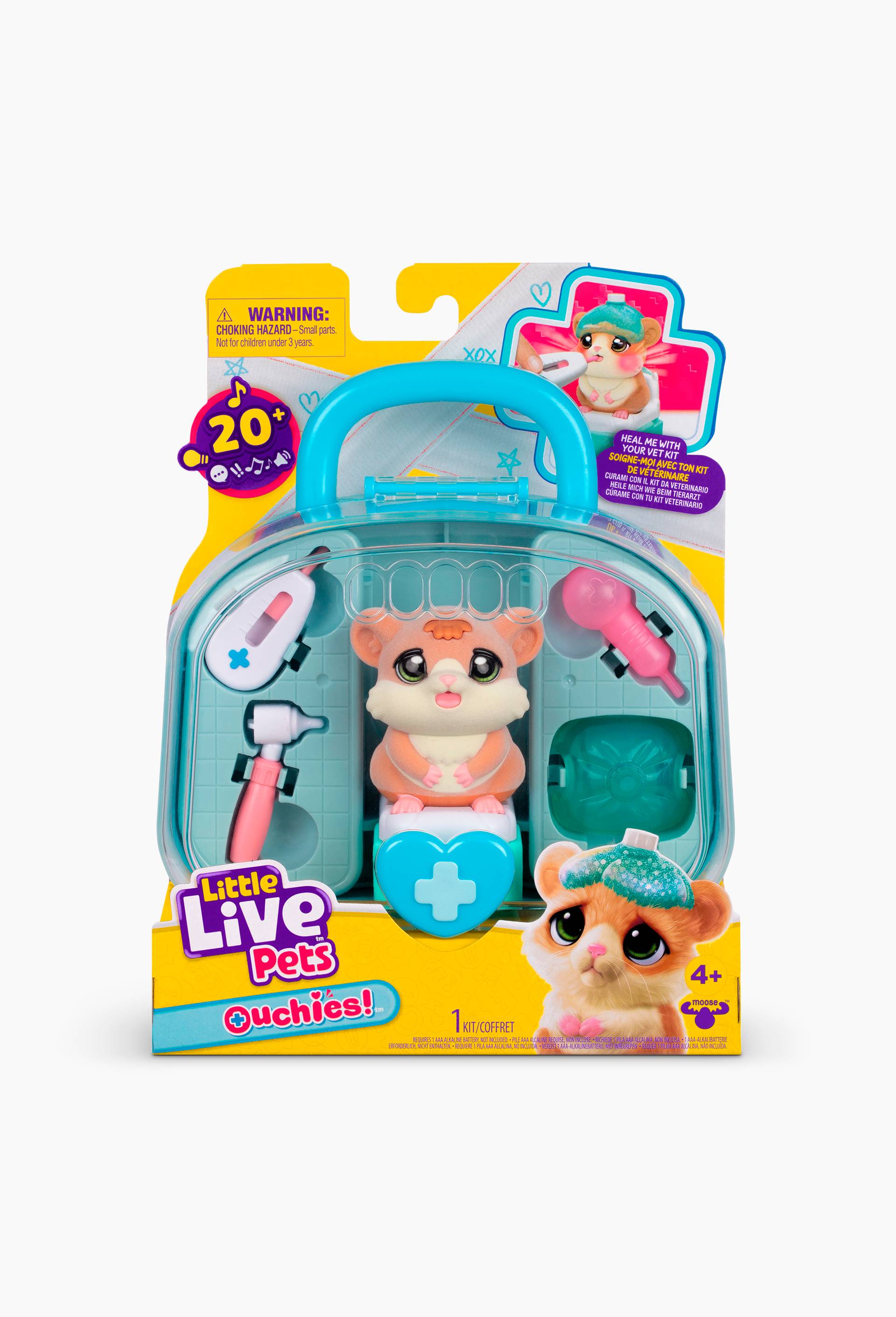 Peluche interactive Ouchies - Coco le Hamster - Little Live Pets, , large image number 0.0