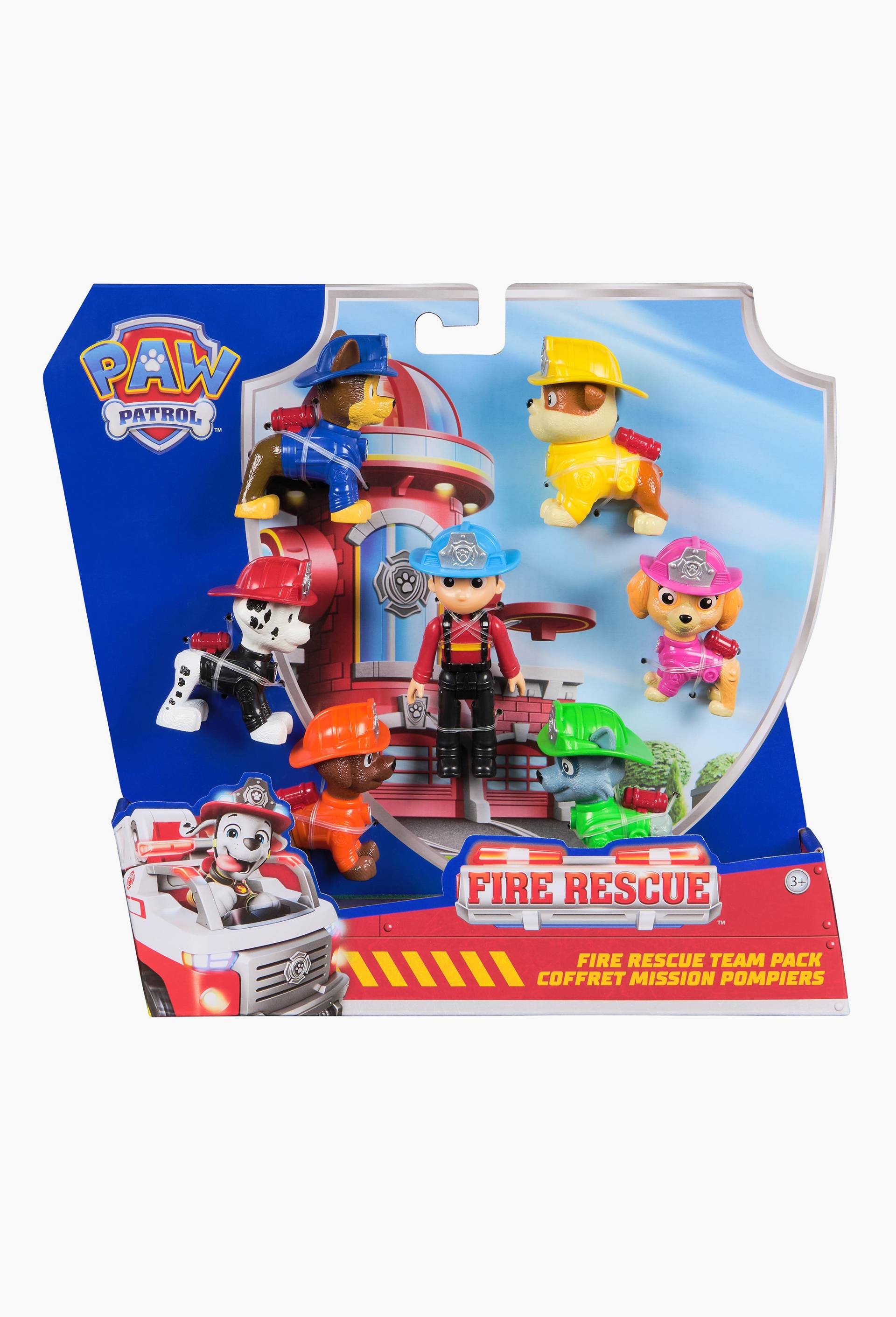 Pack de 7 figurines Fire Rescue La Pat'Patrouille, , large image number 1
