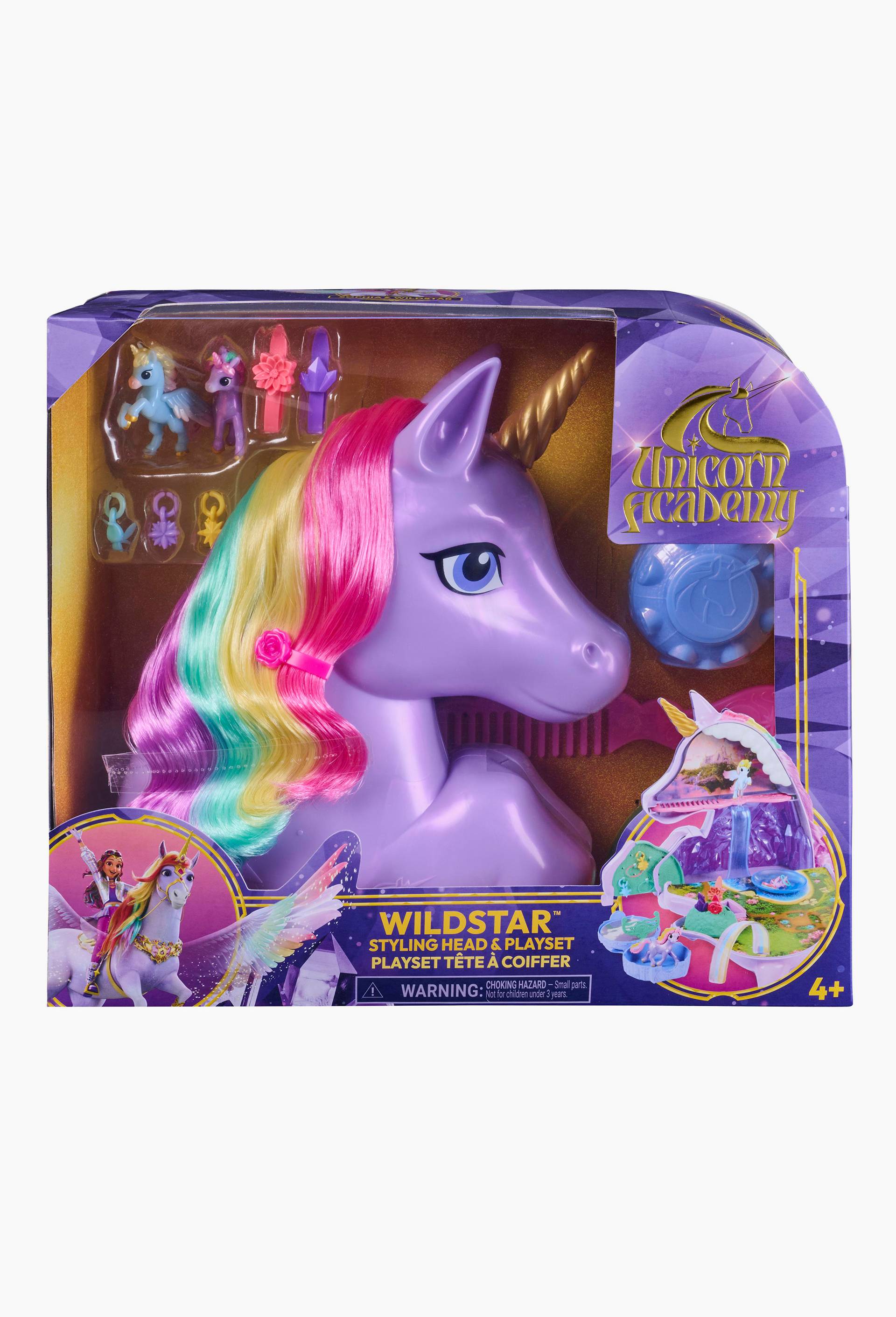 PLAYSET WILDSTAR TETE A COIFFER Unicorn Academy, , large image number 0.0