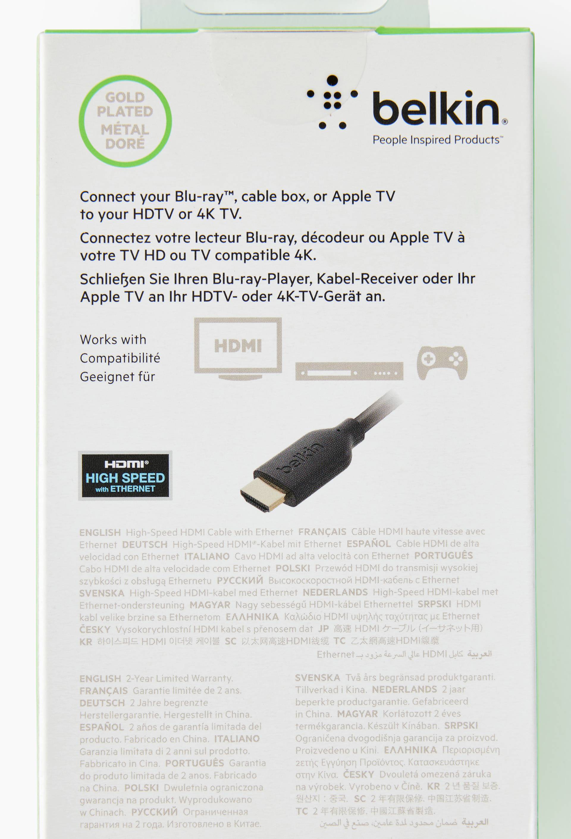 C&acirc;ble hdmi, 1m, , large image number 1