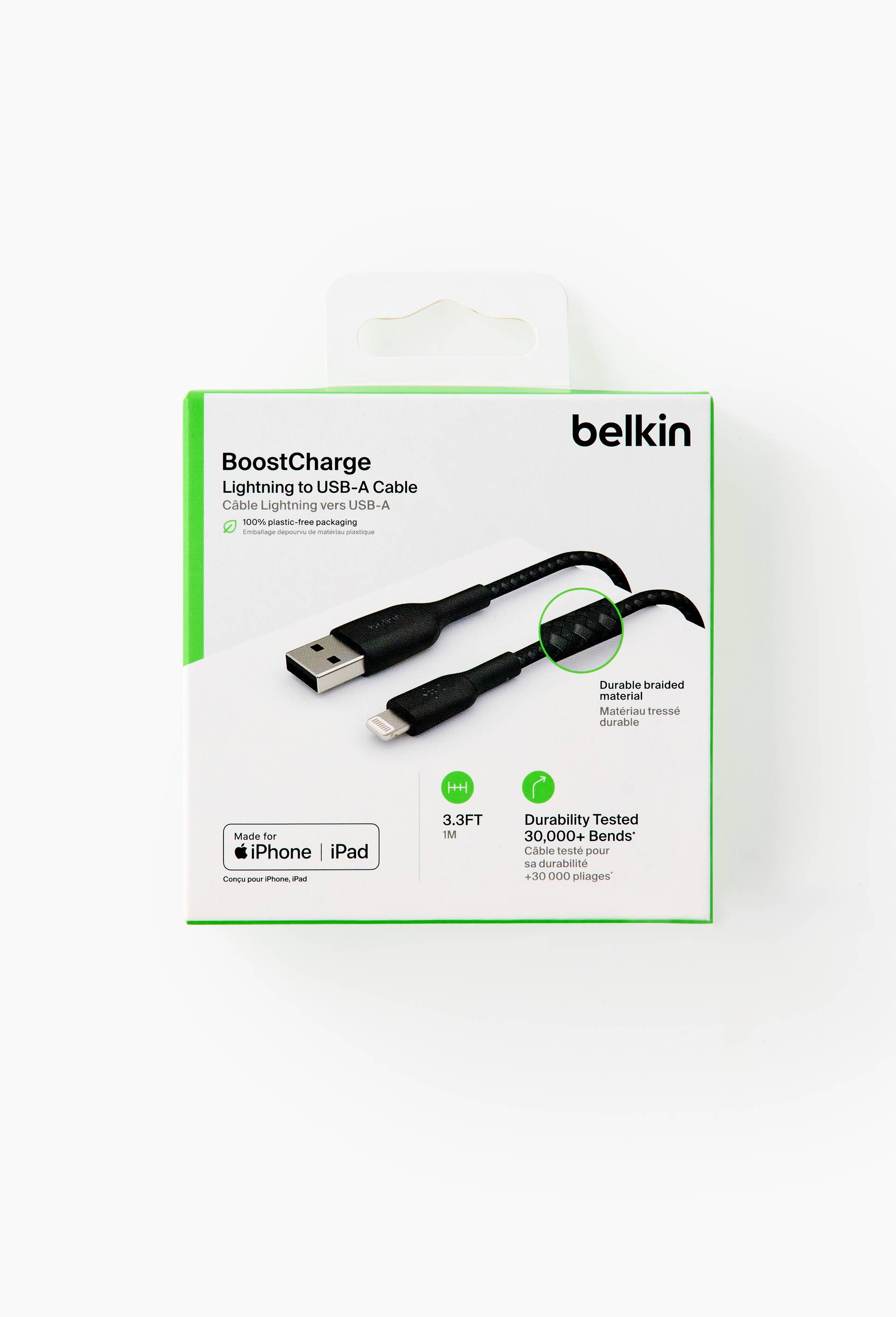 C&acirc;ble usb vers lightning, 1m, , large image number 0.0