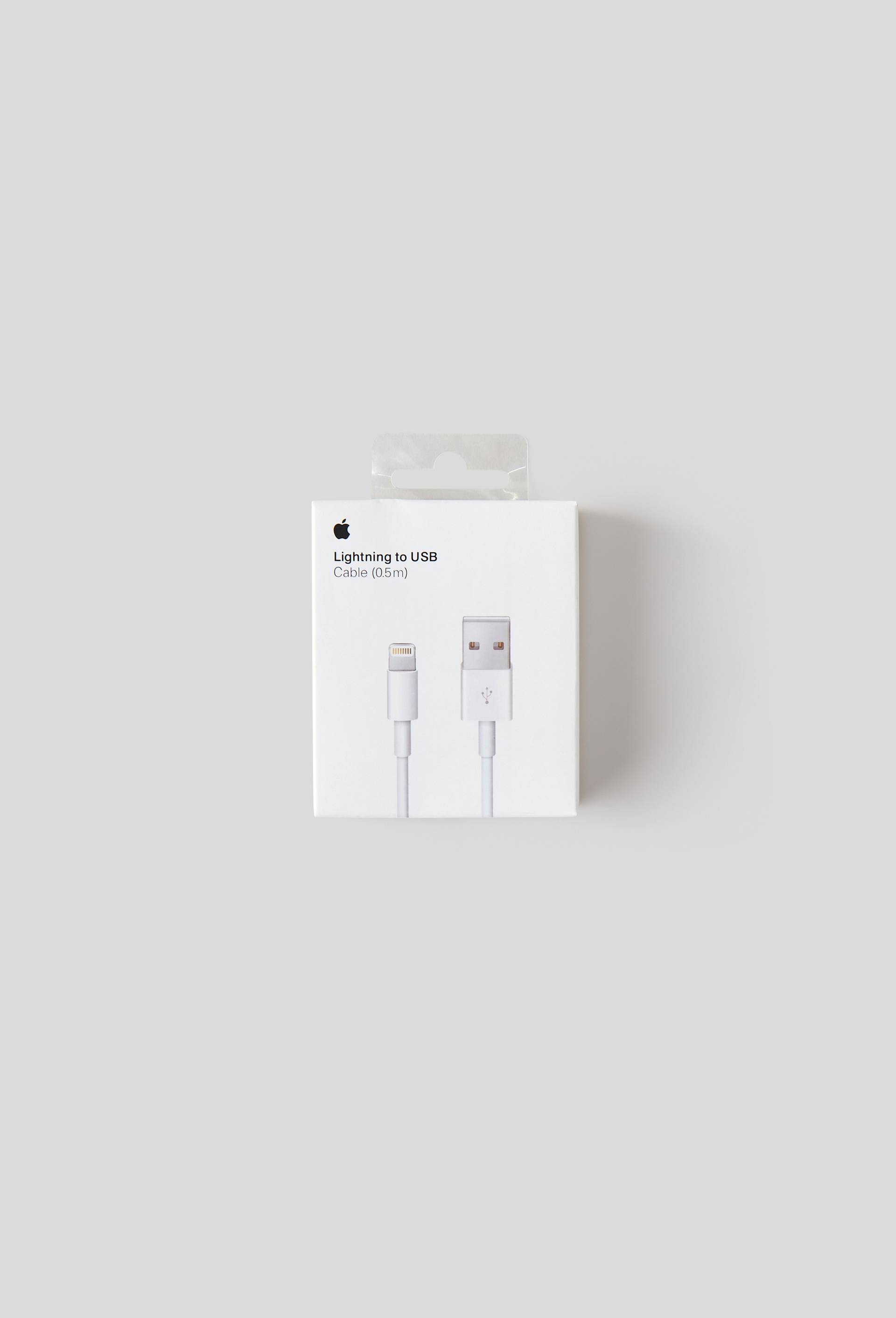 Apple c&acirc;ble usb vers lightning, 0,5m, , large image number 0