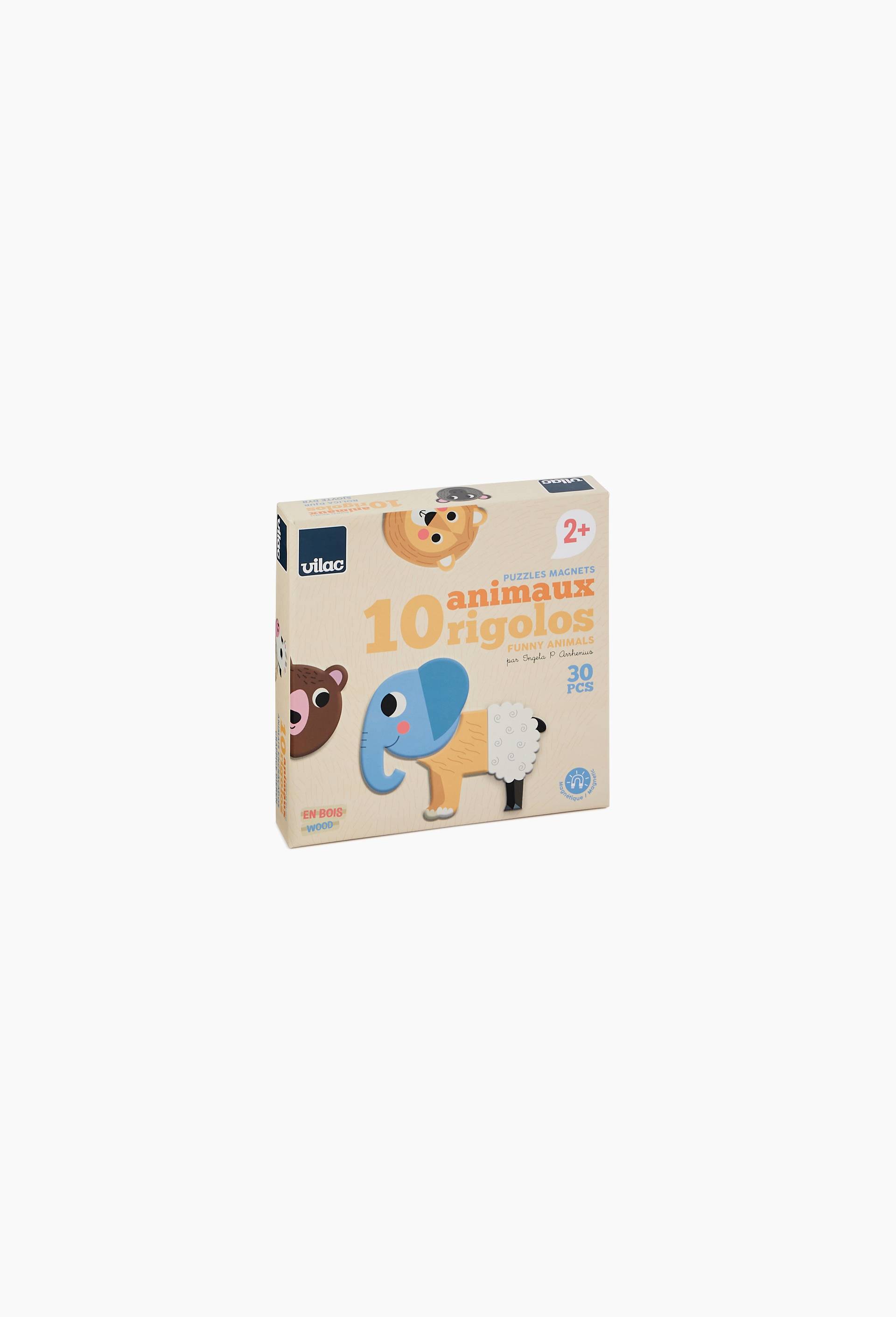 Puzzle magn&eacute;tique- 10 animaux rigolos par Ingela P. Arrhenius, , large image number 1.0