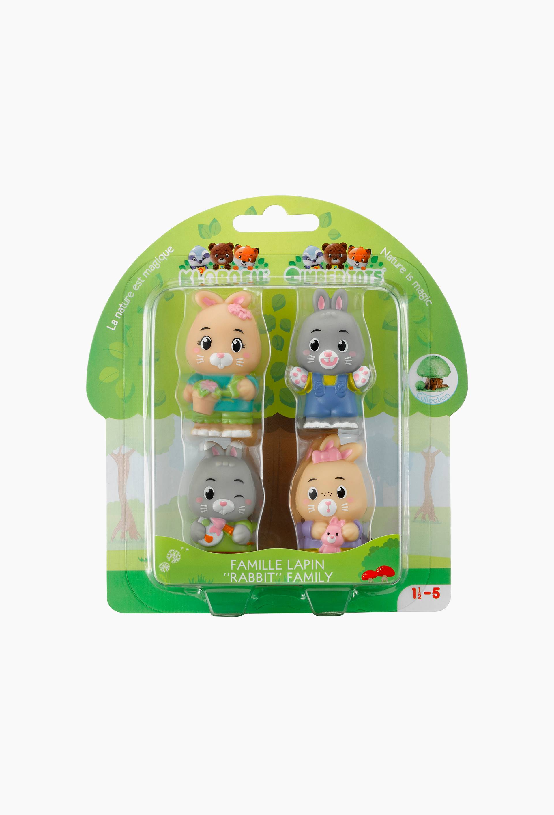 Klorofil - Lot de 4 personnages famille Lapin, , large image number 0