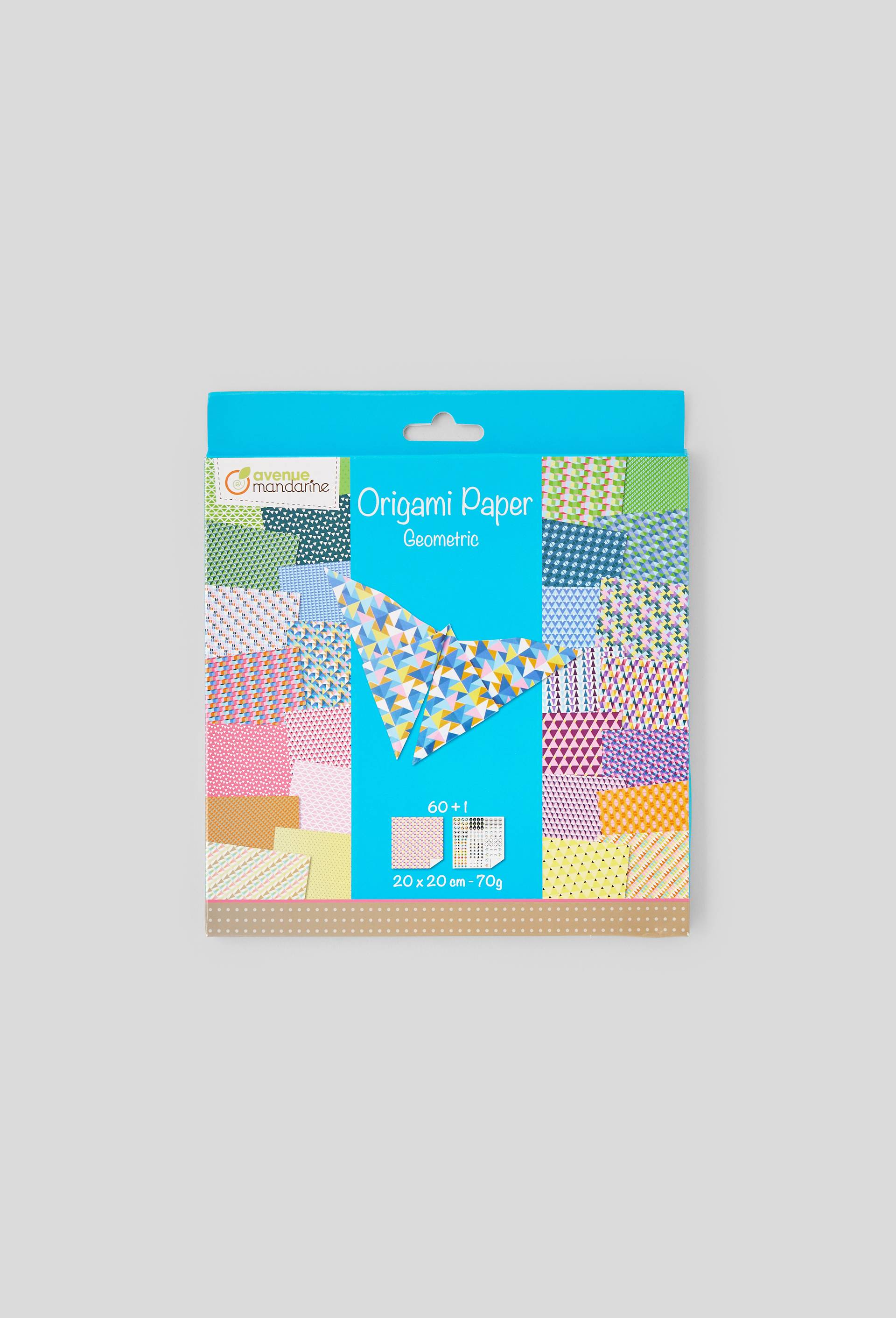 60 feuilles de papier origami - Geometric, , large image number 0.0