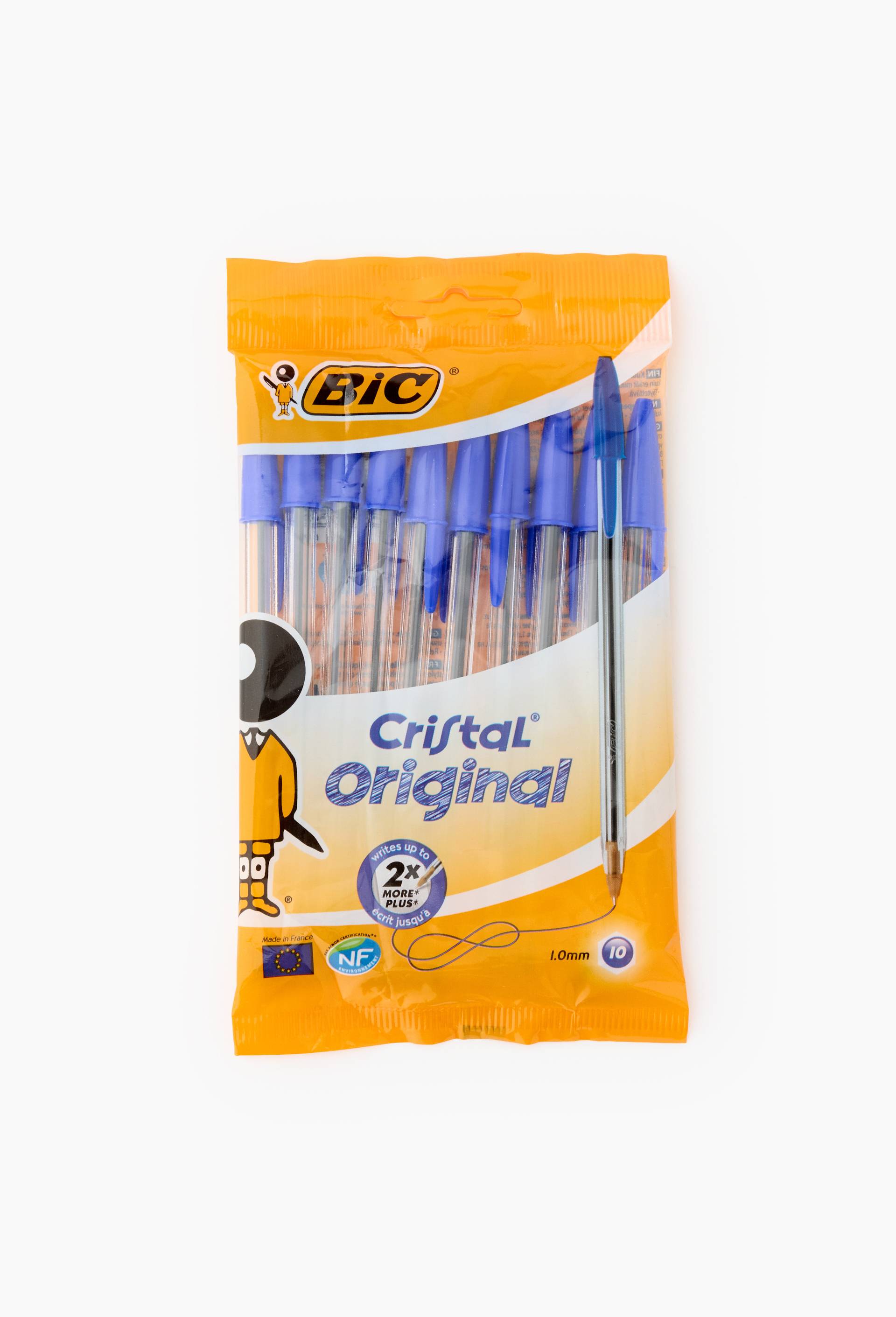 10 stylos-billes Cristal bleu, pointe moyenne, , large image number 1