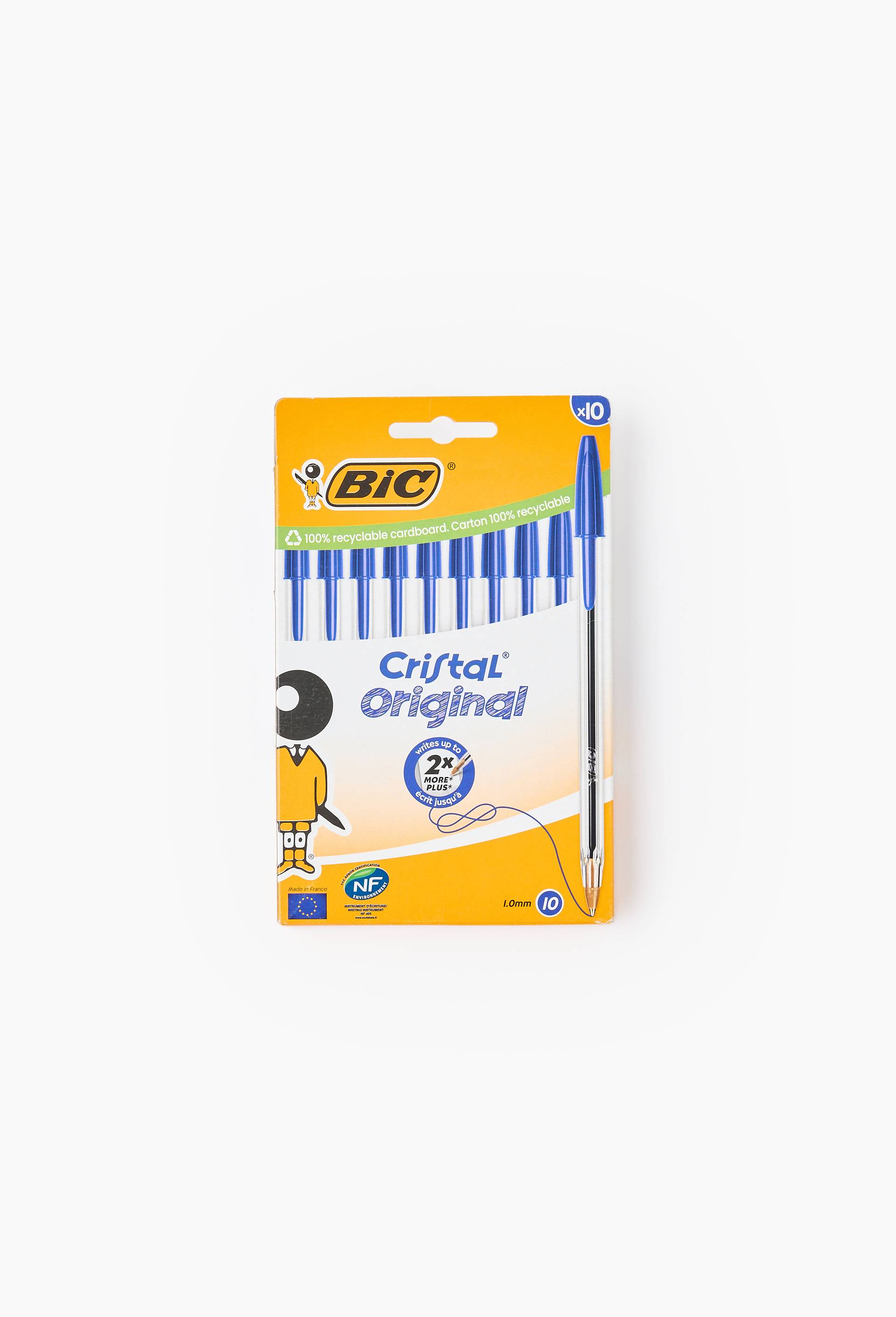 10 stylos-billes Cristal bleu, pointe moyenne, , large image number 1.0