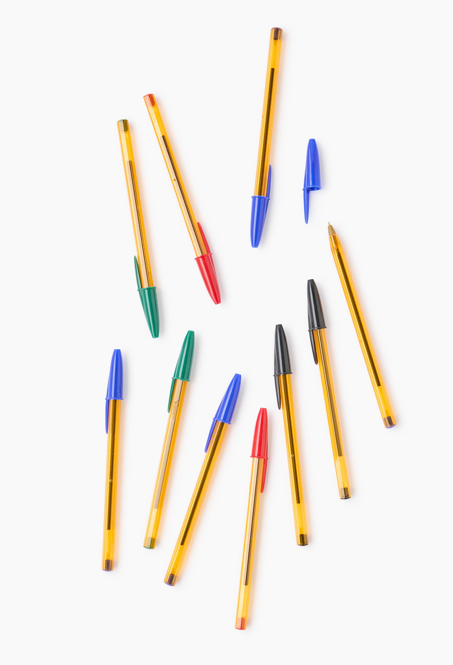 10 stylos-billes Cristal, couleurs assorties bleue, noire, rouge et vert, pointe fine, , large image number 0