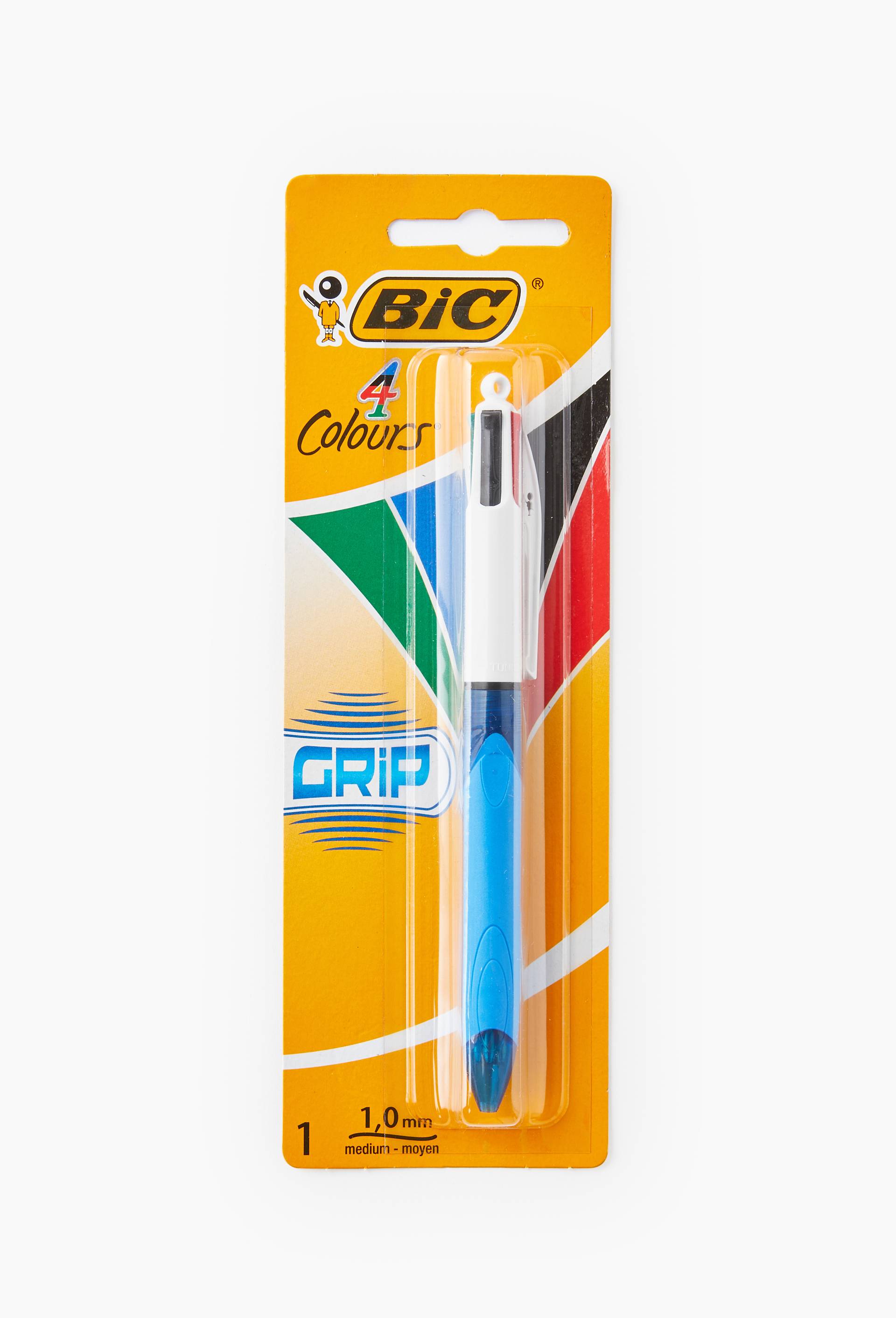Stylo-bille 4 couleurs, grip, , large image number 0