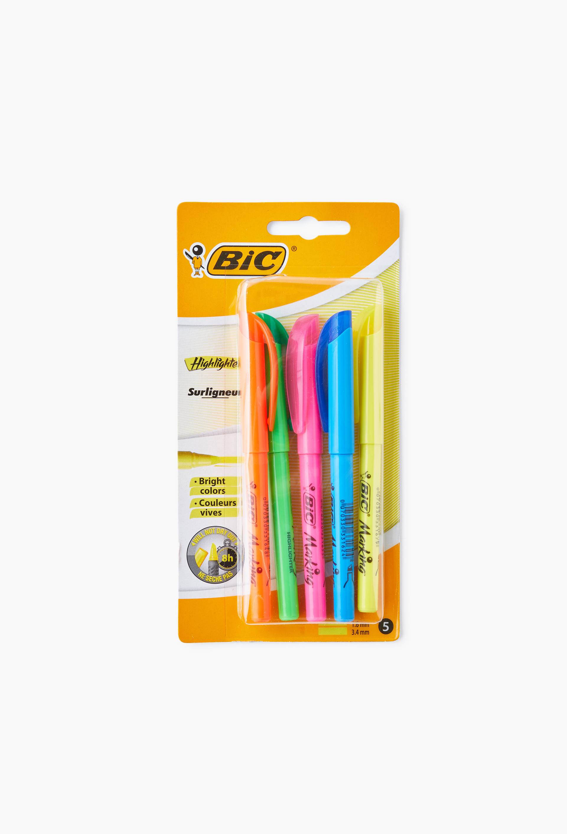 5 surligneurs - Pop et fluo, , large image number 0