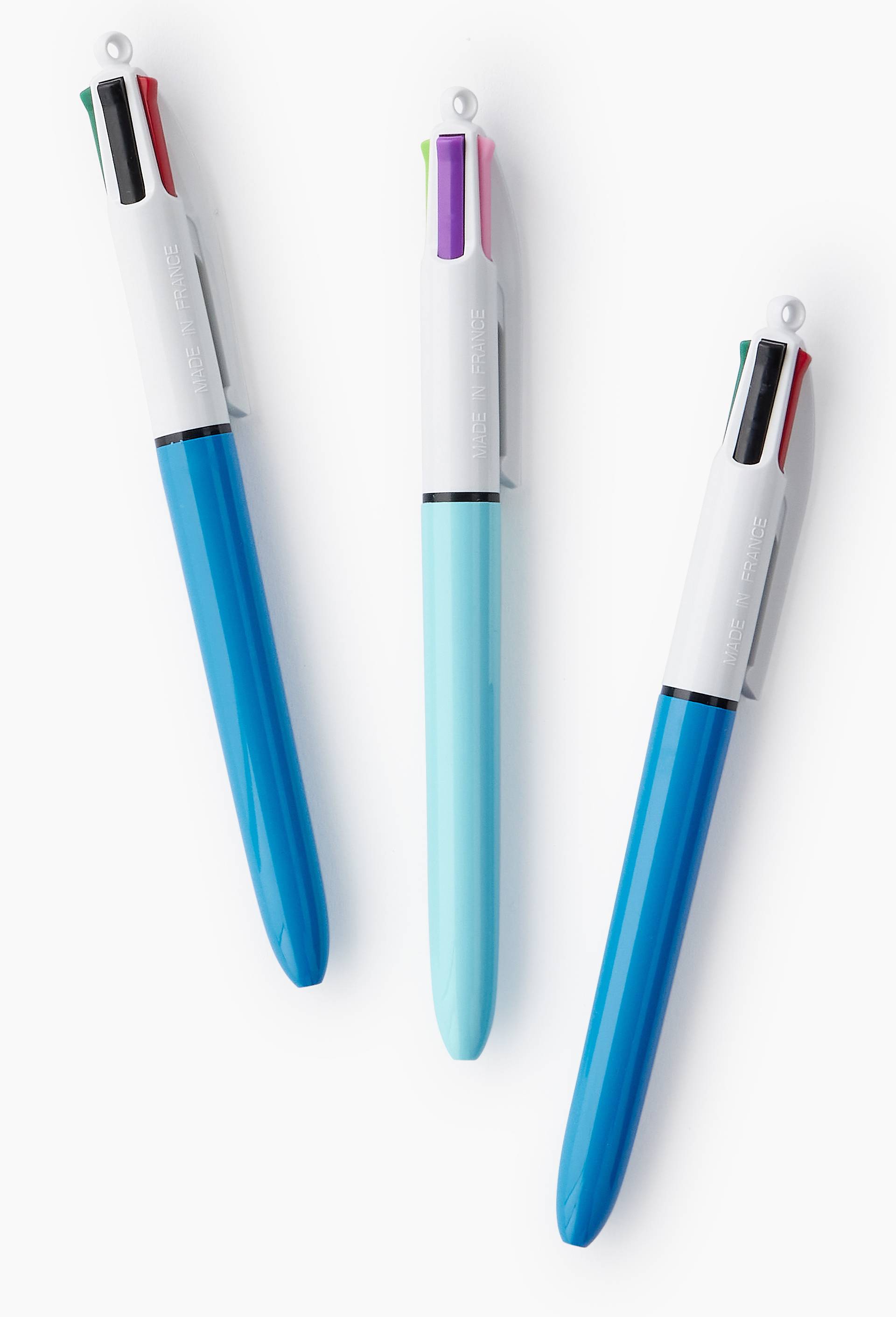 3 stylos-billes 4 couleurs Shine, pointe moyenne, , large image number 1