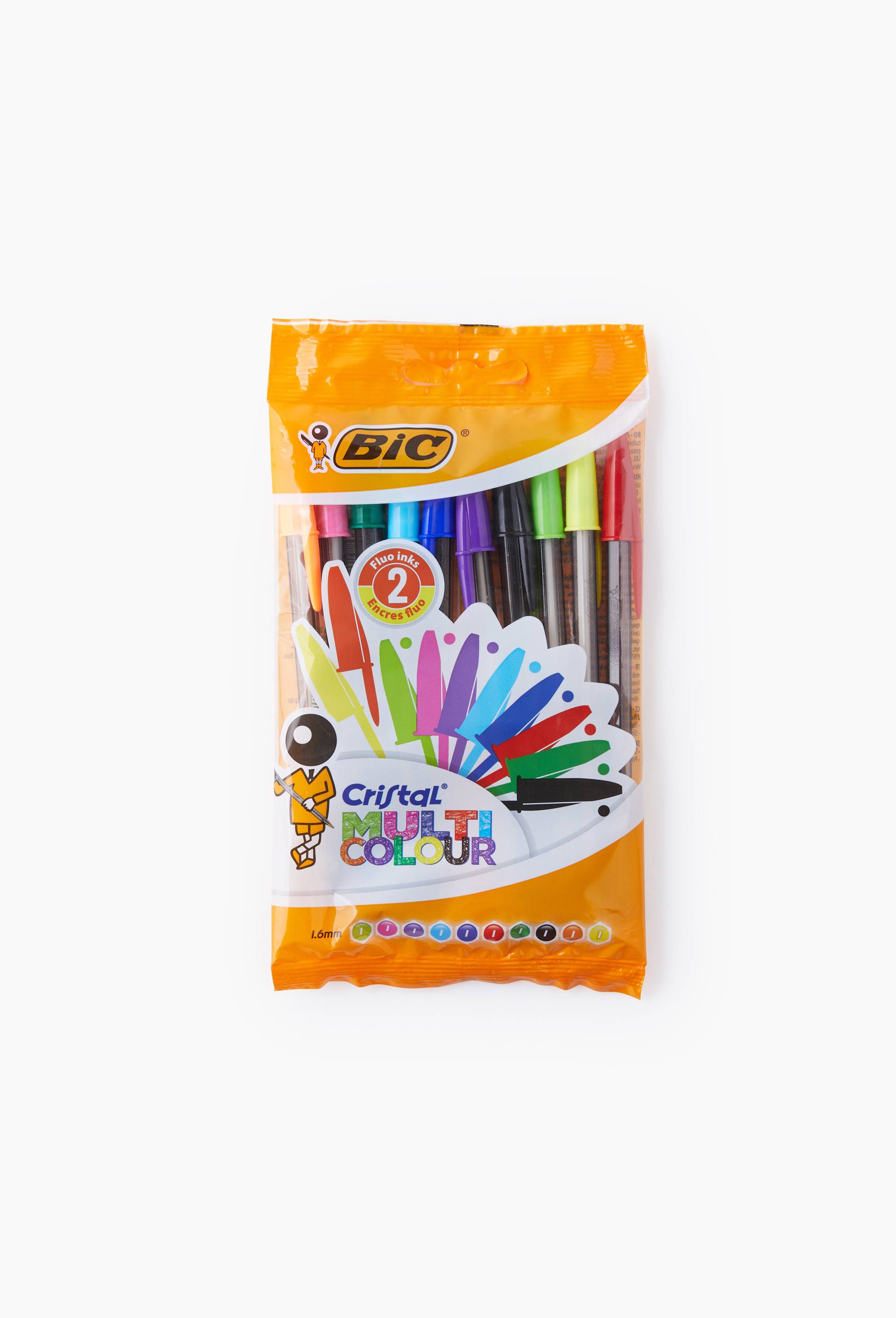10 stylos-billes Cristal multicolores, pointe large, , large image number 0.0