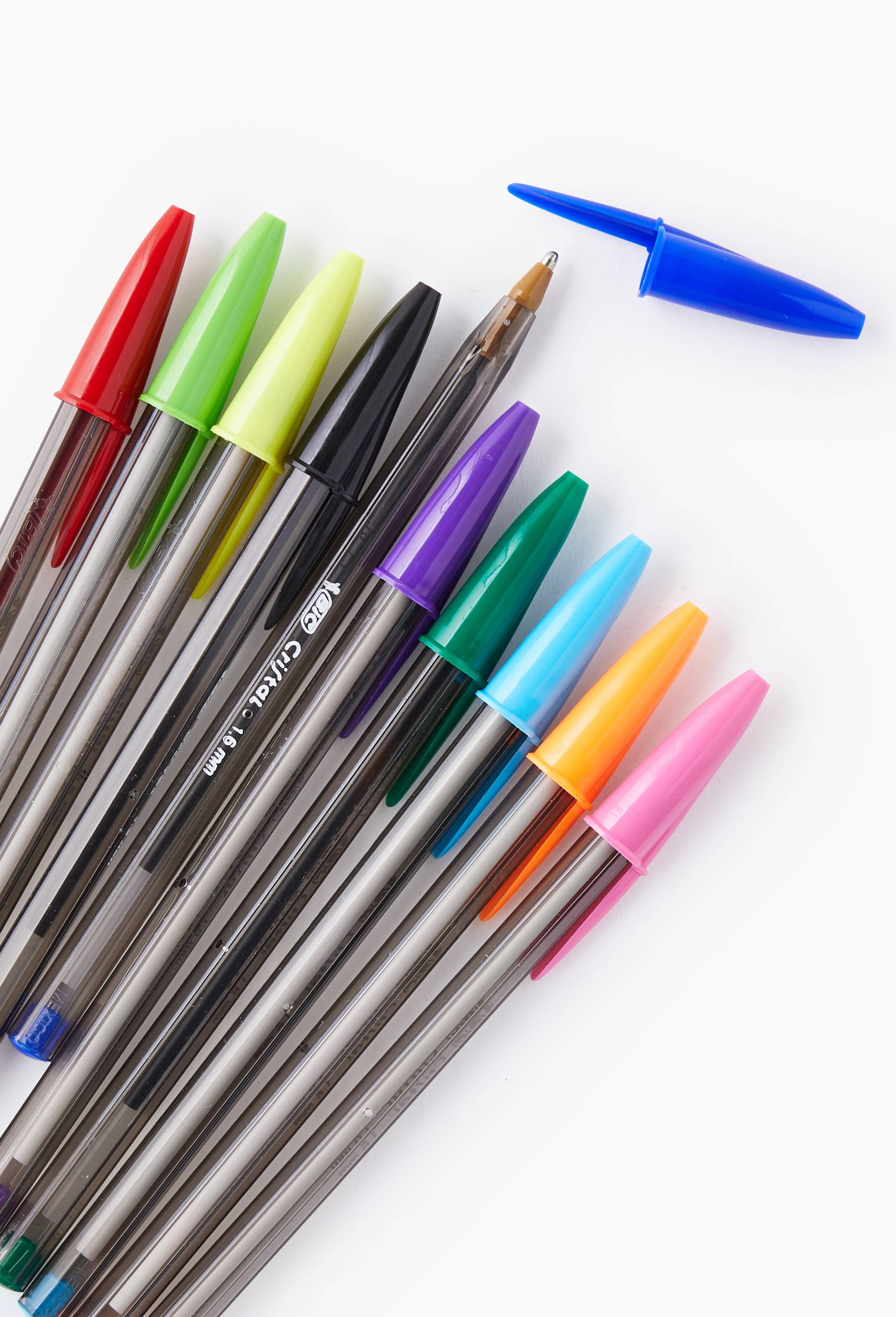 10 stylos-billes Cristal multicolores, pointe large, , large image number 1