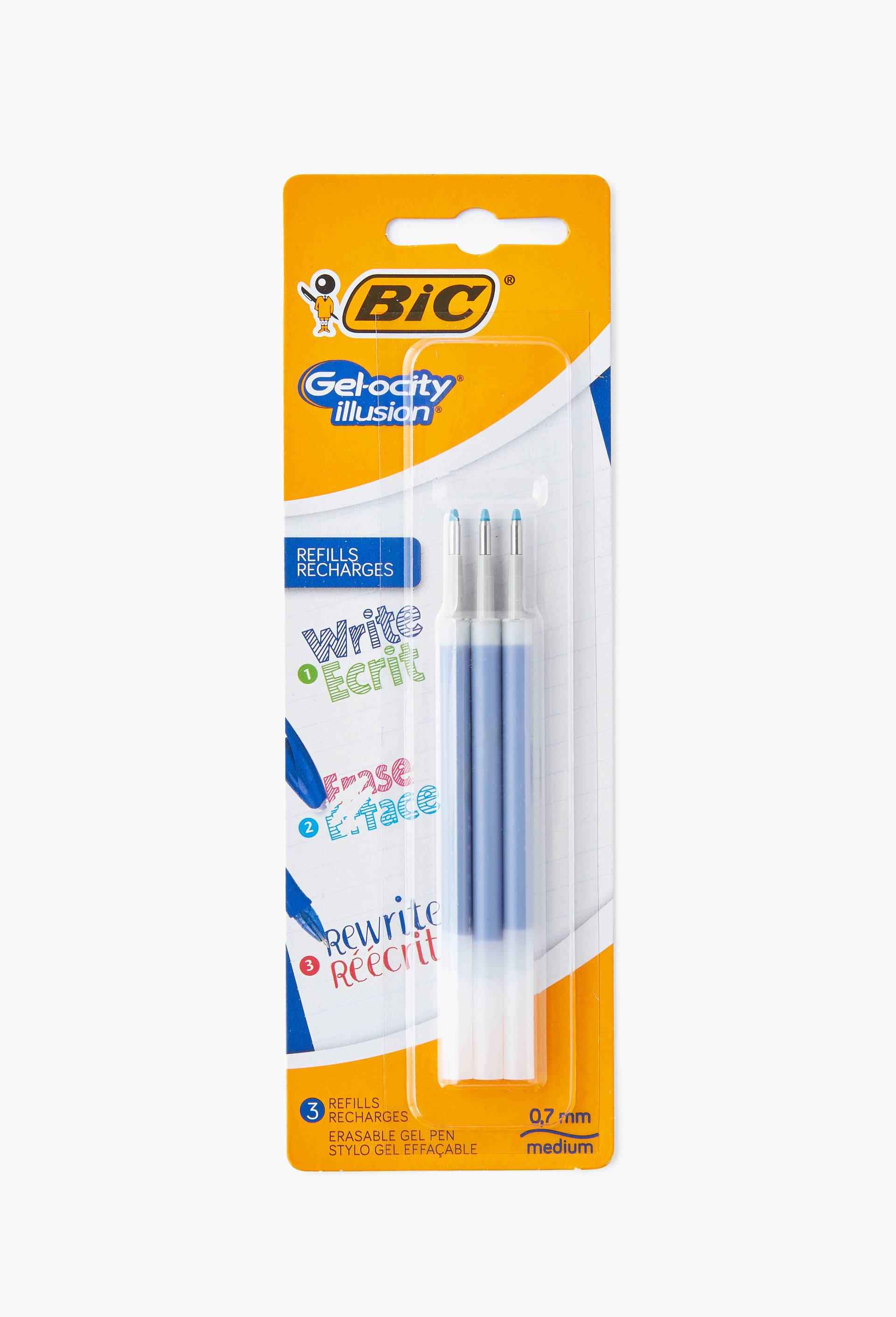 3 recharges roller gel effacable gel-ocity encre bleue, , large image number 0