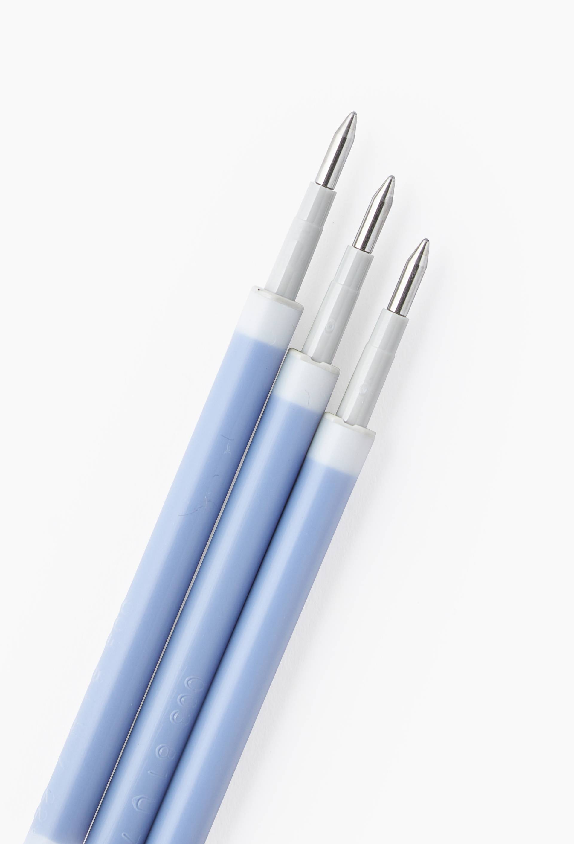 3 recharges roller gel effacable gel-ocity encre bleue, , large image number 1