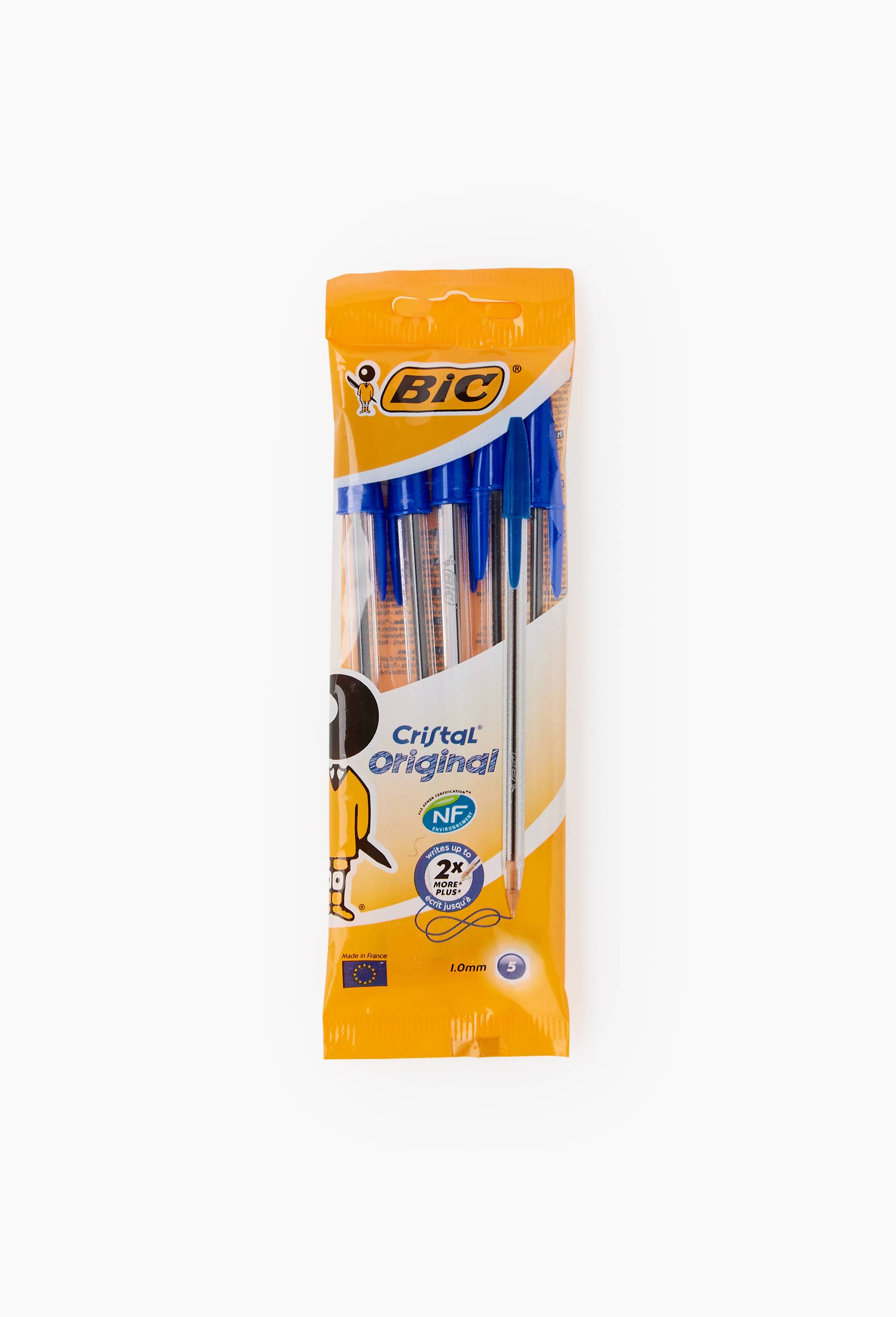 5 stylos bille Cristal, encre bleue, , large image number 1