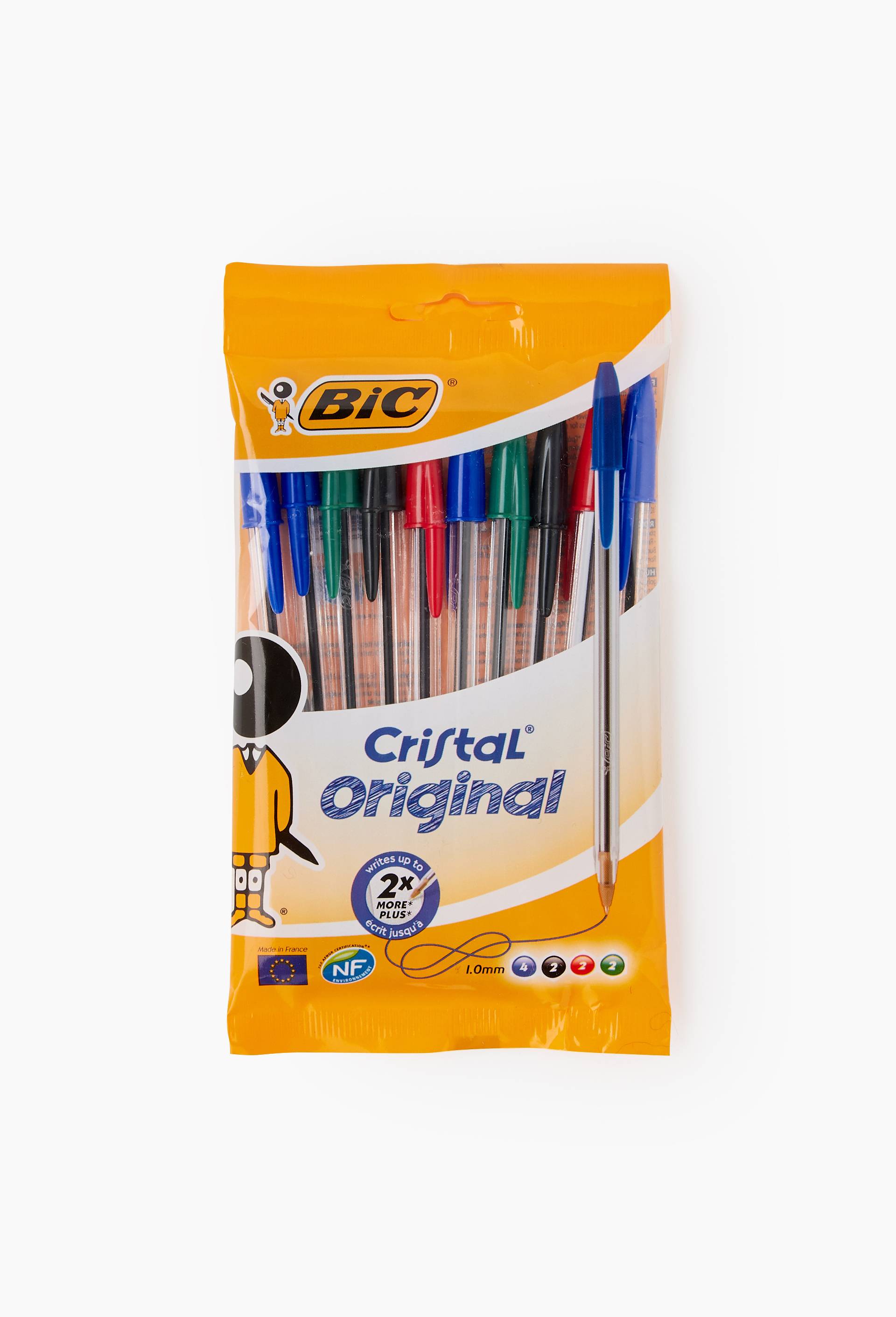 10 stylos-billes Cristal, coloris assortis, , large image number 1