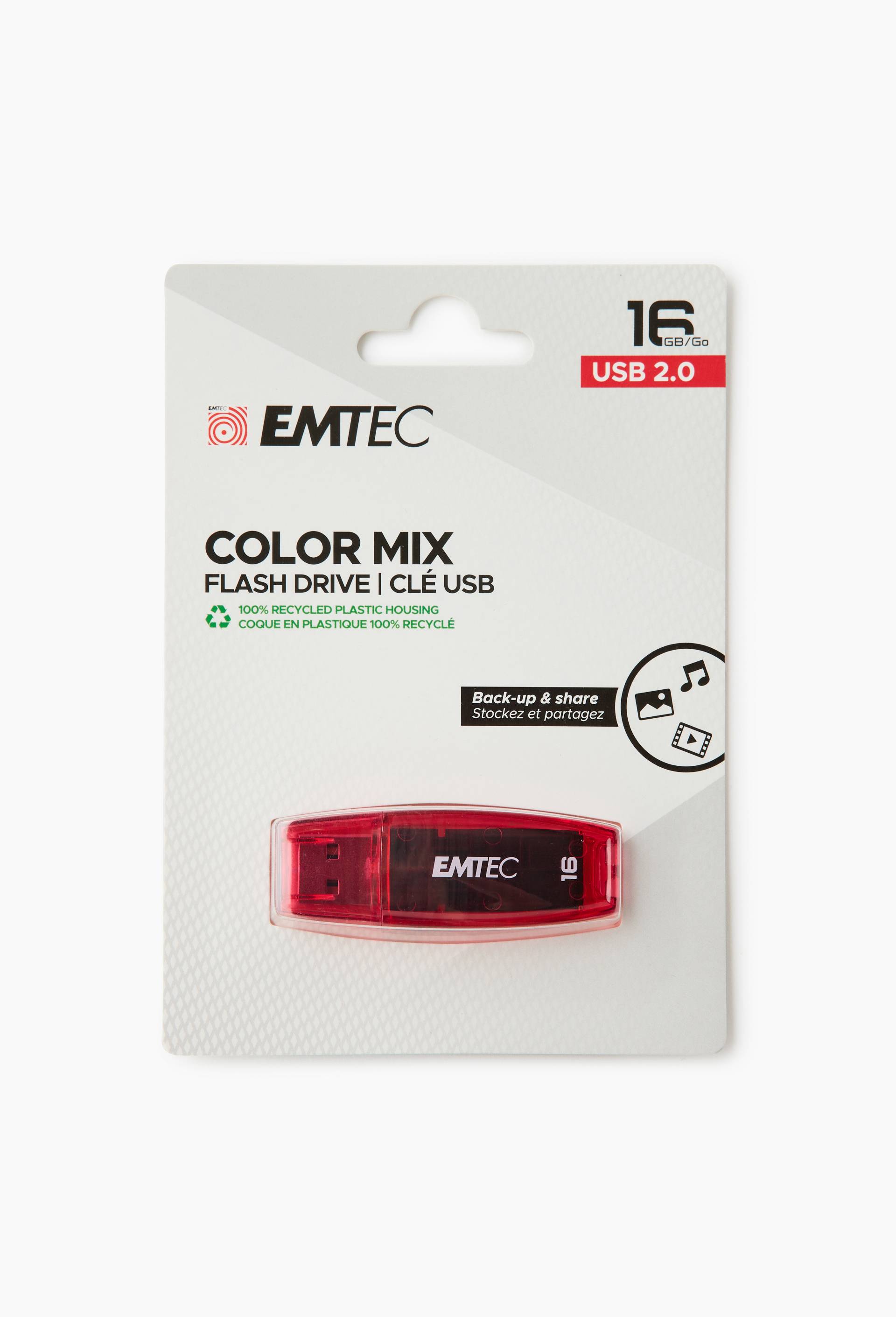 Cl&eacute; USB 16GB rouge, , large image number 1
