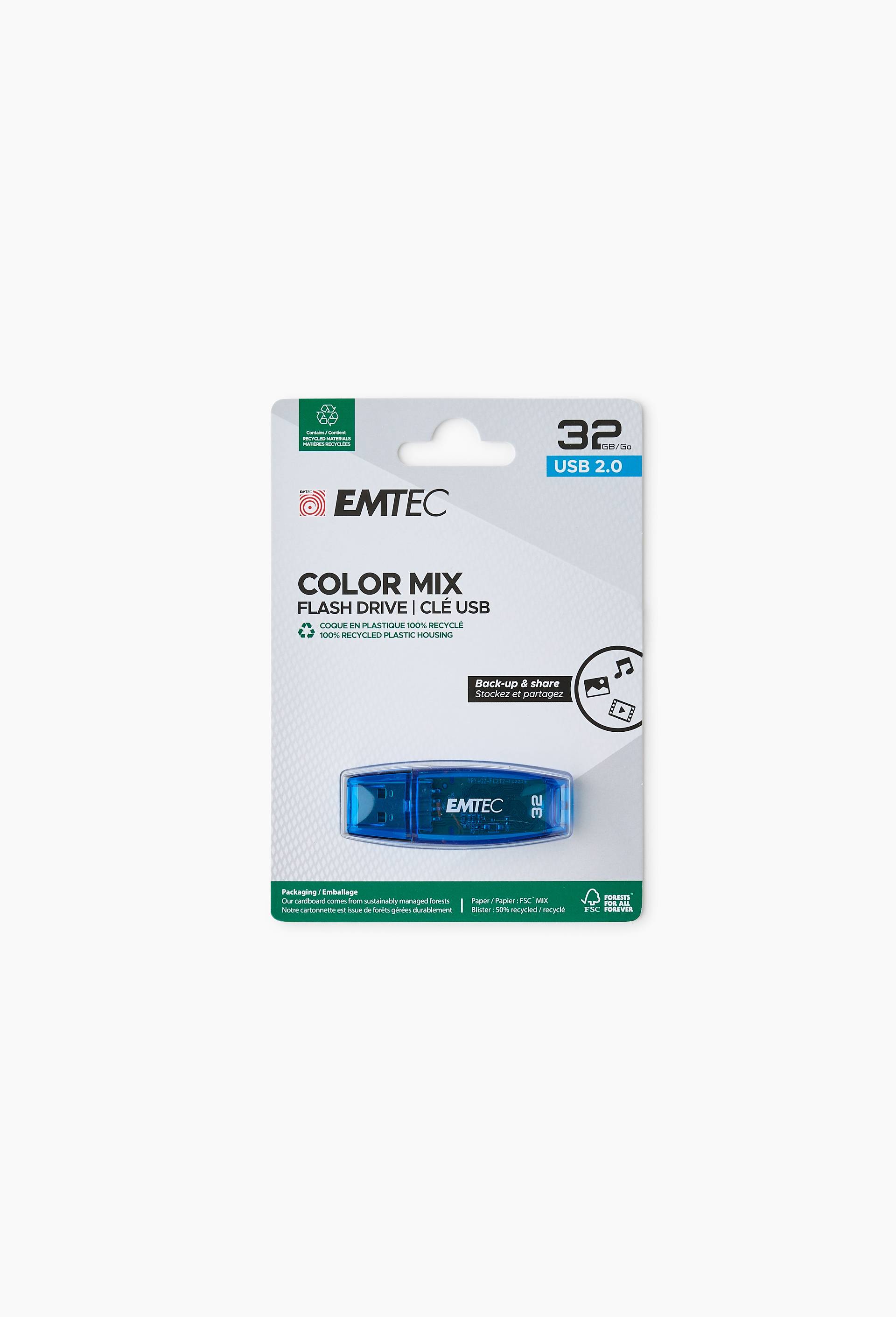 Cl&eacute; USB 32GB C410 Bleu, , large image number 0