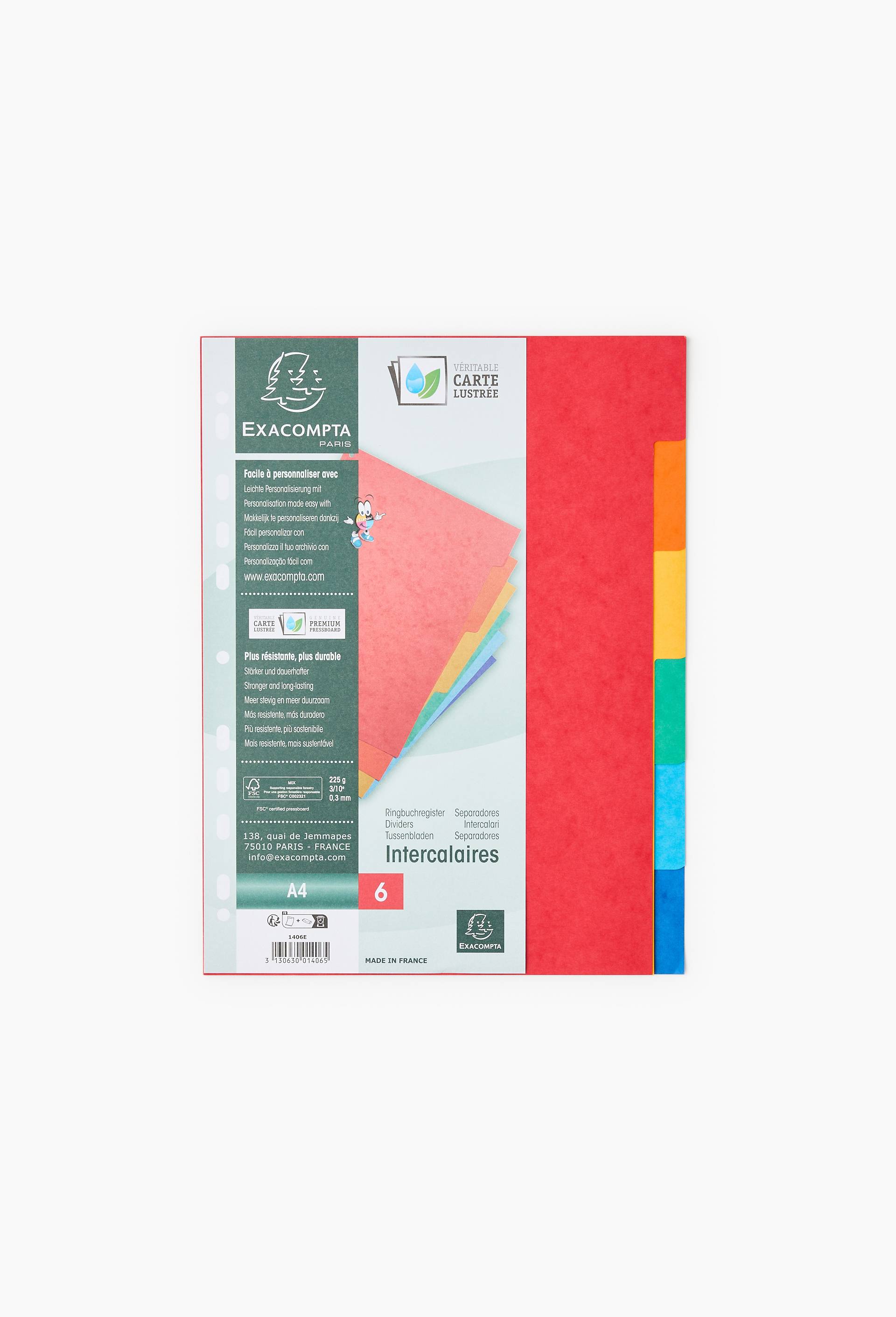 6 intercalaires cartons, Nature Future, format A4, , large image number 0.0