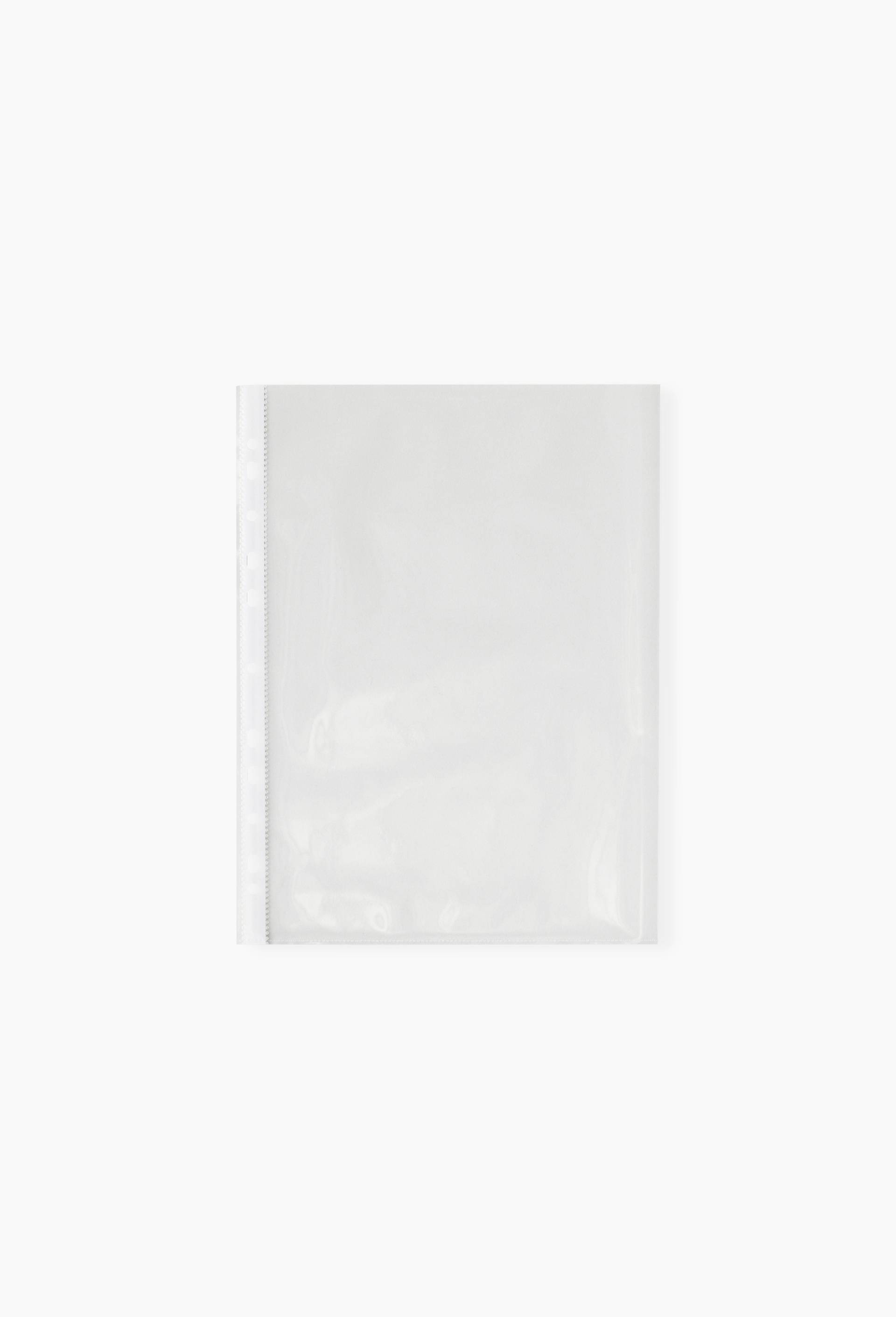 50 pochettes transparentes A4 perfor&eacute;es lisses, , large image number 0