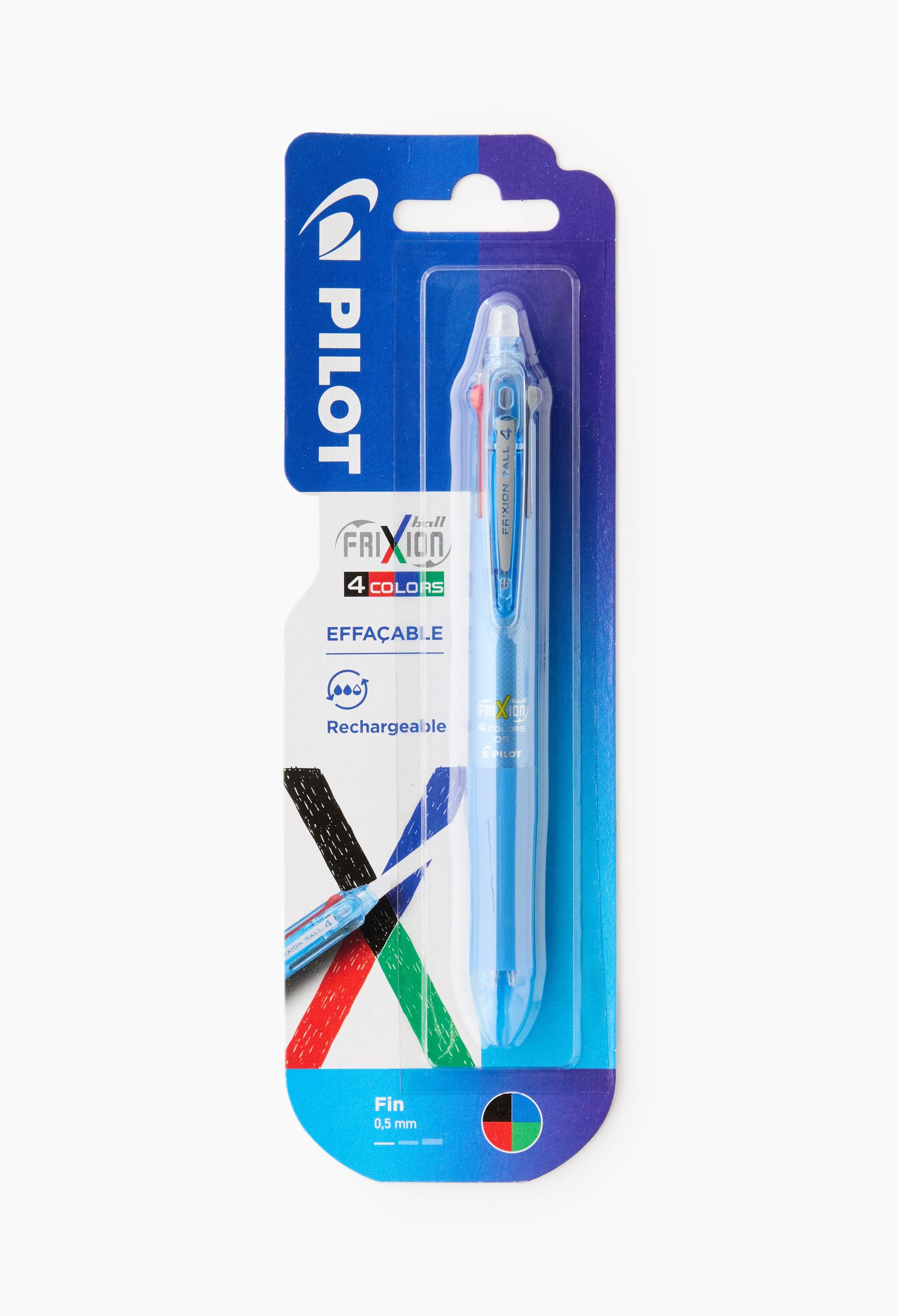 Frixion Ball 4 couleurs - corps bleu, , large image number 0