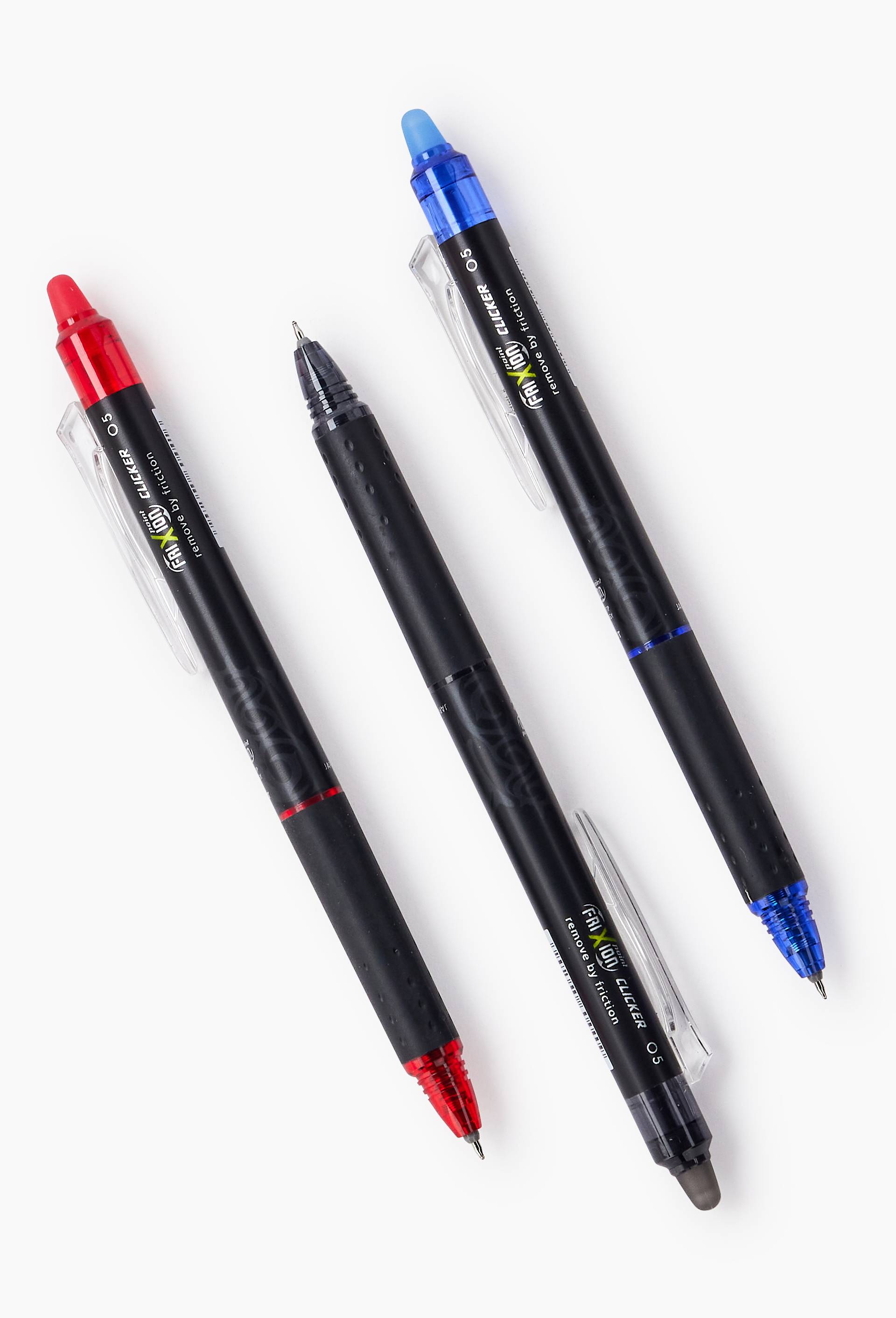 Stylo x3 noir bleu rouge rechargeable pointe fine 0,5mm Frixion PILOT, , large image number 1