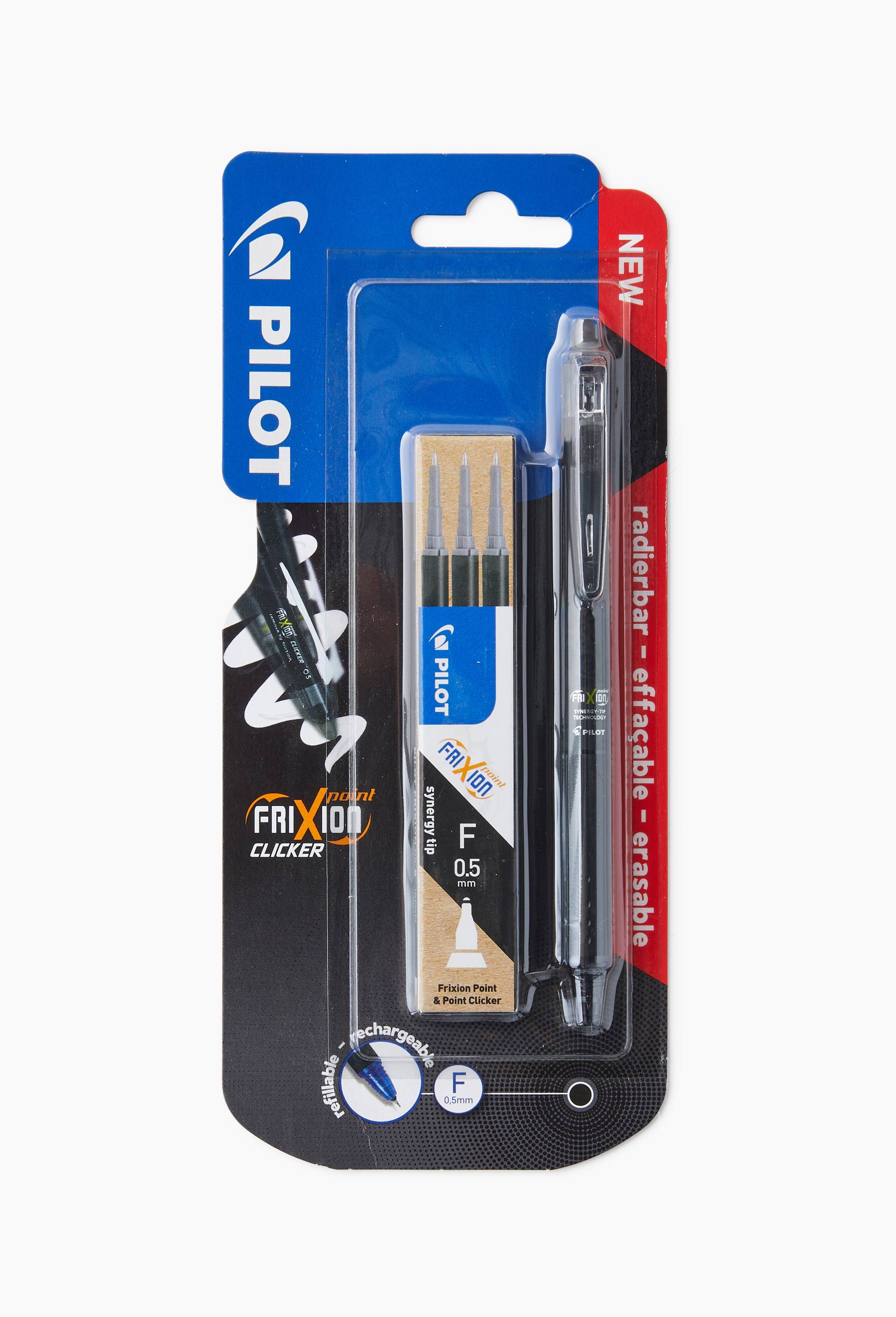 Pilot - Frixion point clicker 0.5 fin noir + 3 recharges, , large image number 0