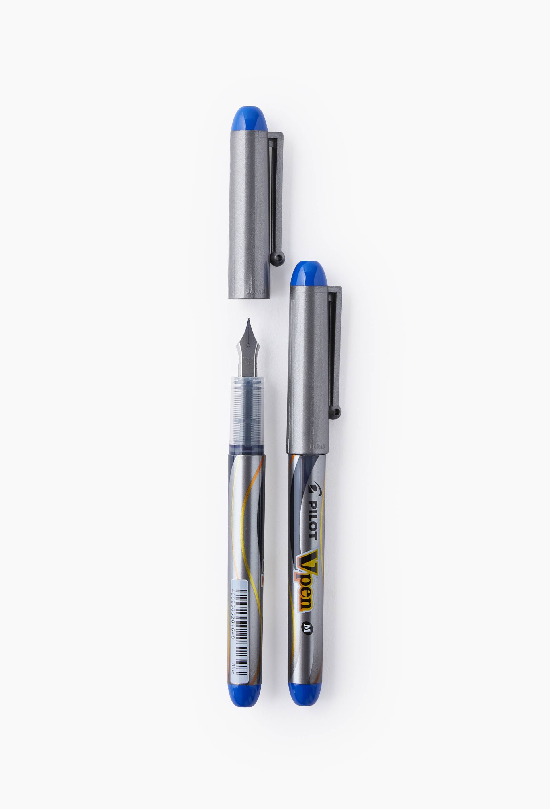 2 Stylos-plume jetables VPen, encre bleue, pointe moyenne, , large image number 1