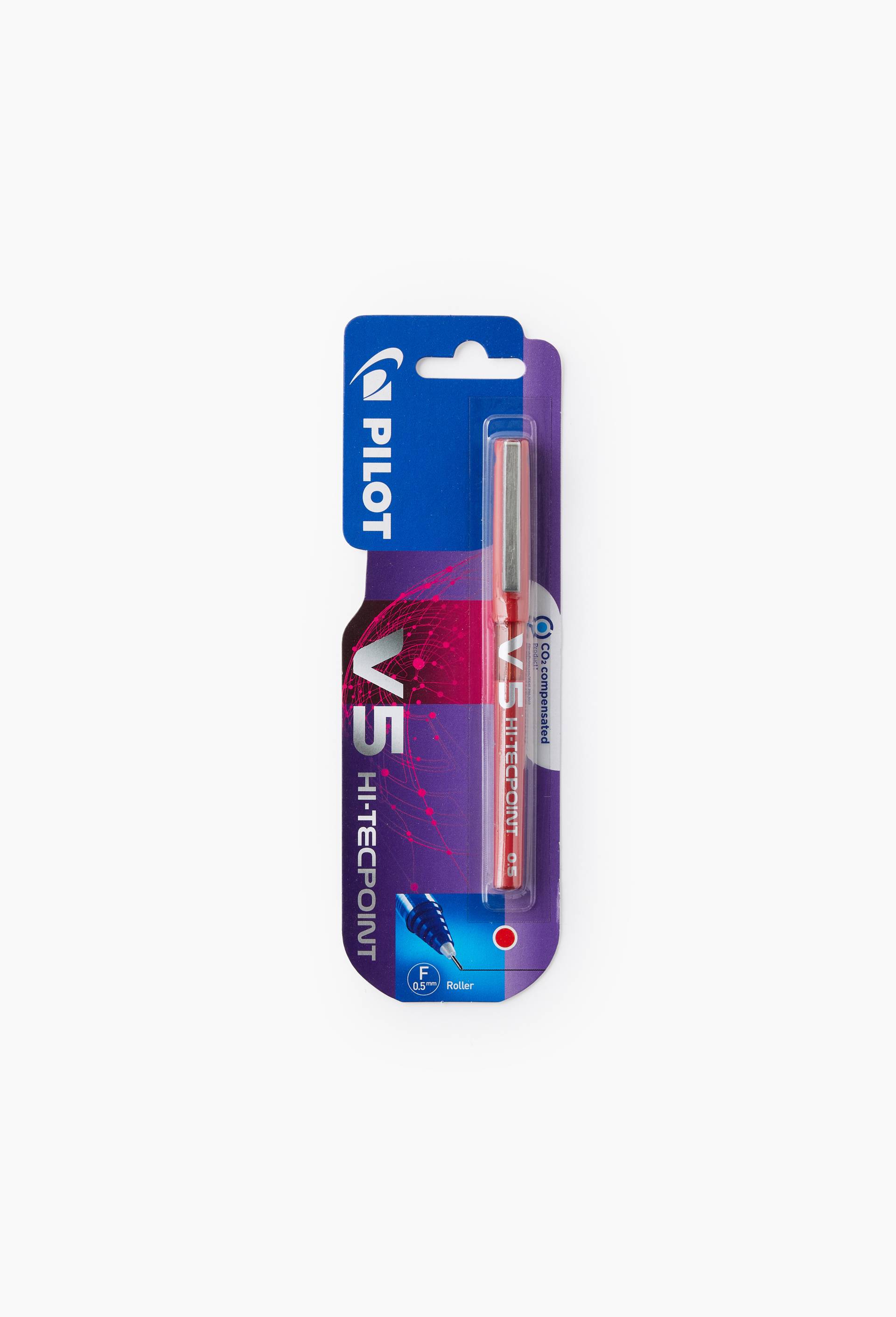Roller V5 Hi-Tecpoint, encre rouge, pointe fine, , large image number 0