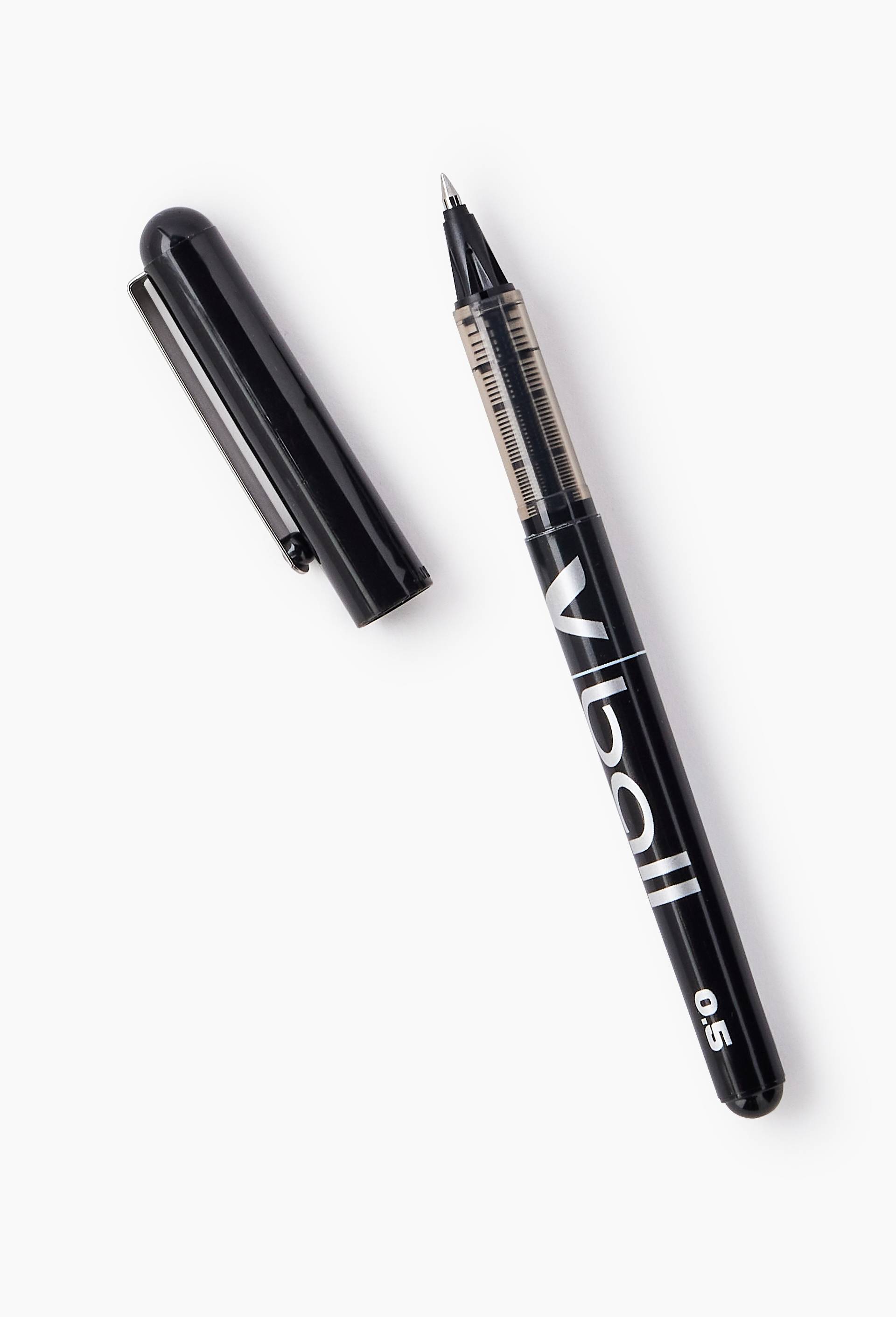 Stylo roller V-Ball pointe fine, noir, , large image number 1