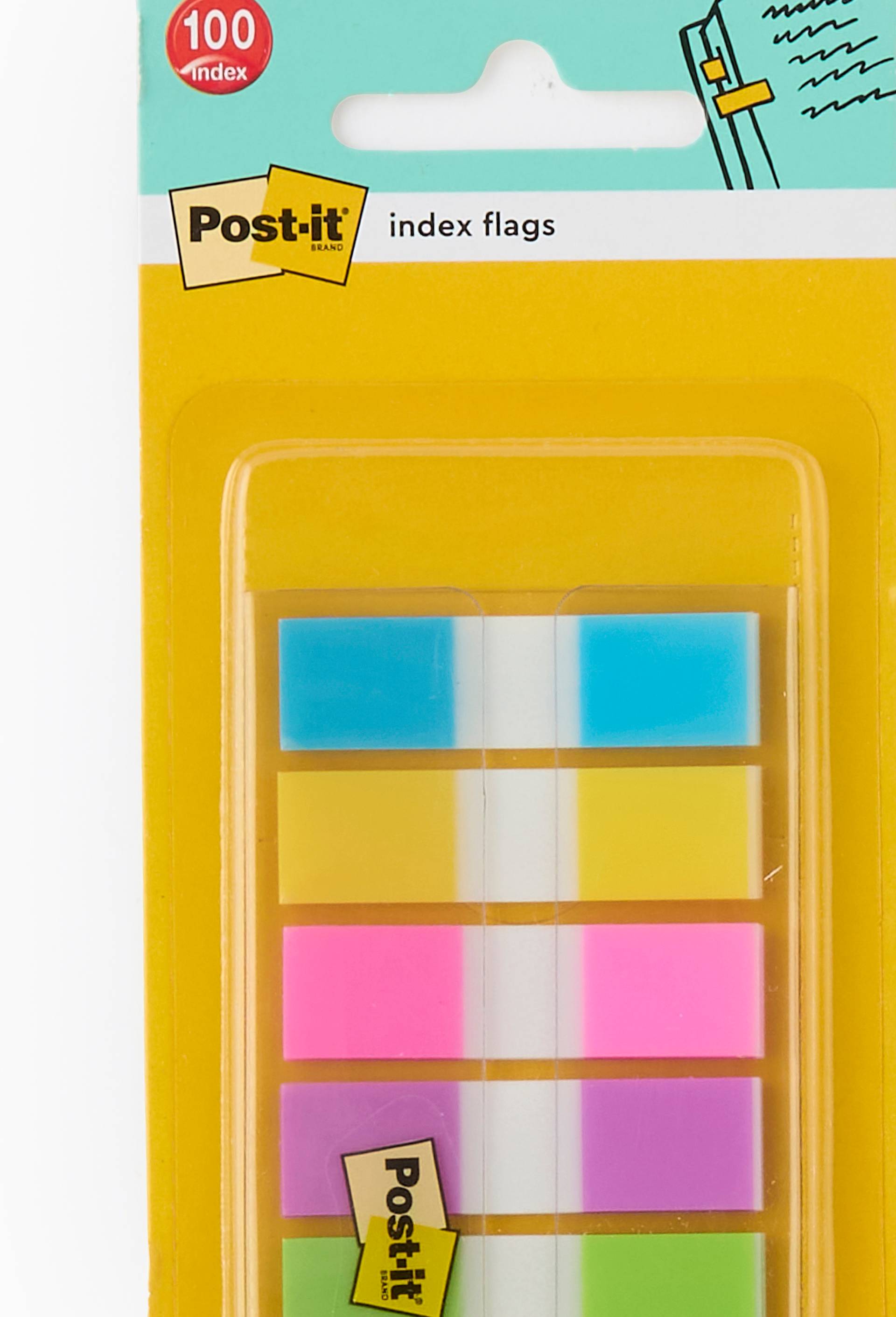 100 mini index, Post It, 5 couleurs, , large image number 1