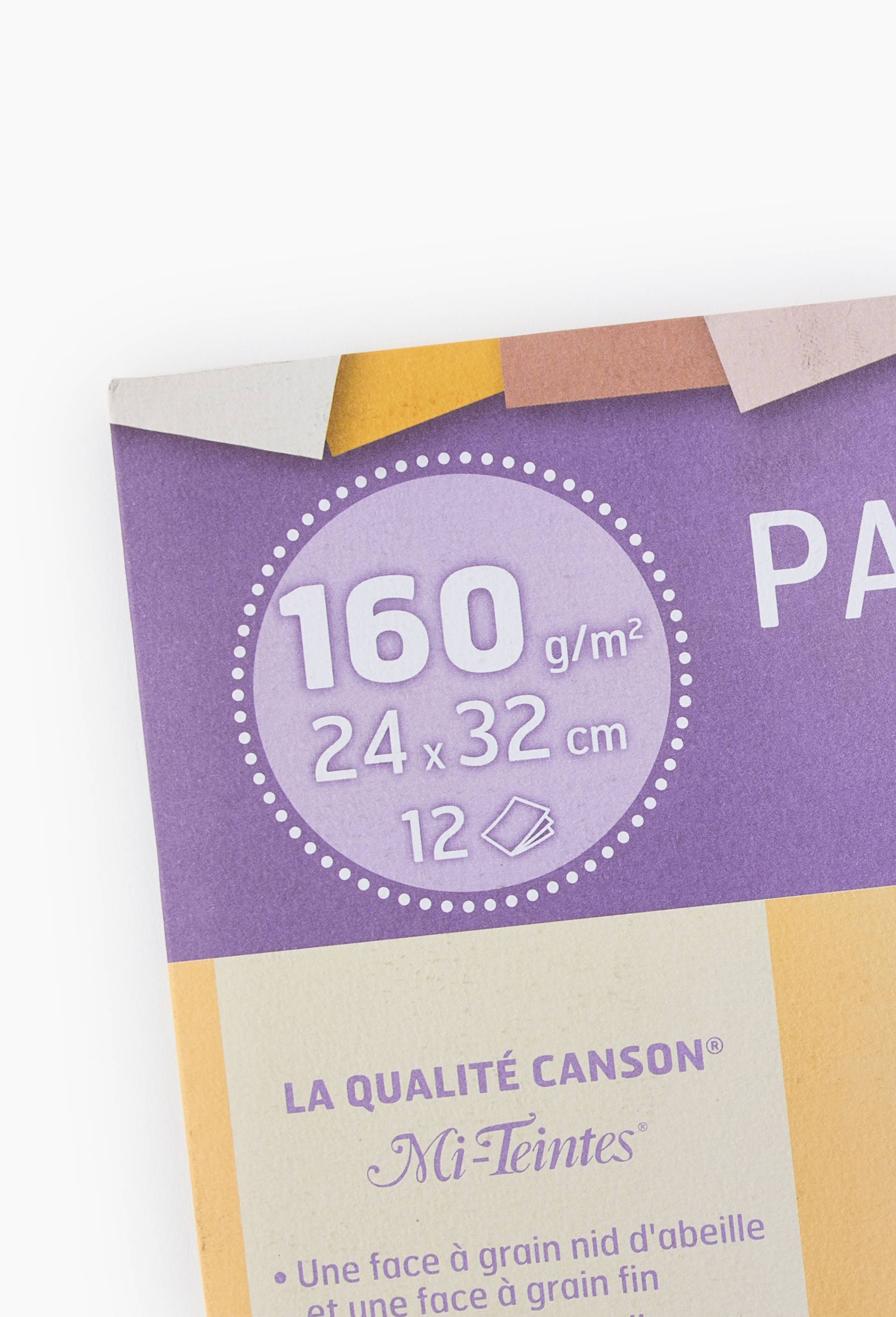Canson - Pochette papier &agrave; dessin - 12 feuilles - 24 x 32 cm - 160g Canson Mi-Teintes Claires, , large image number 1