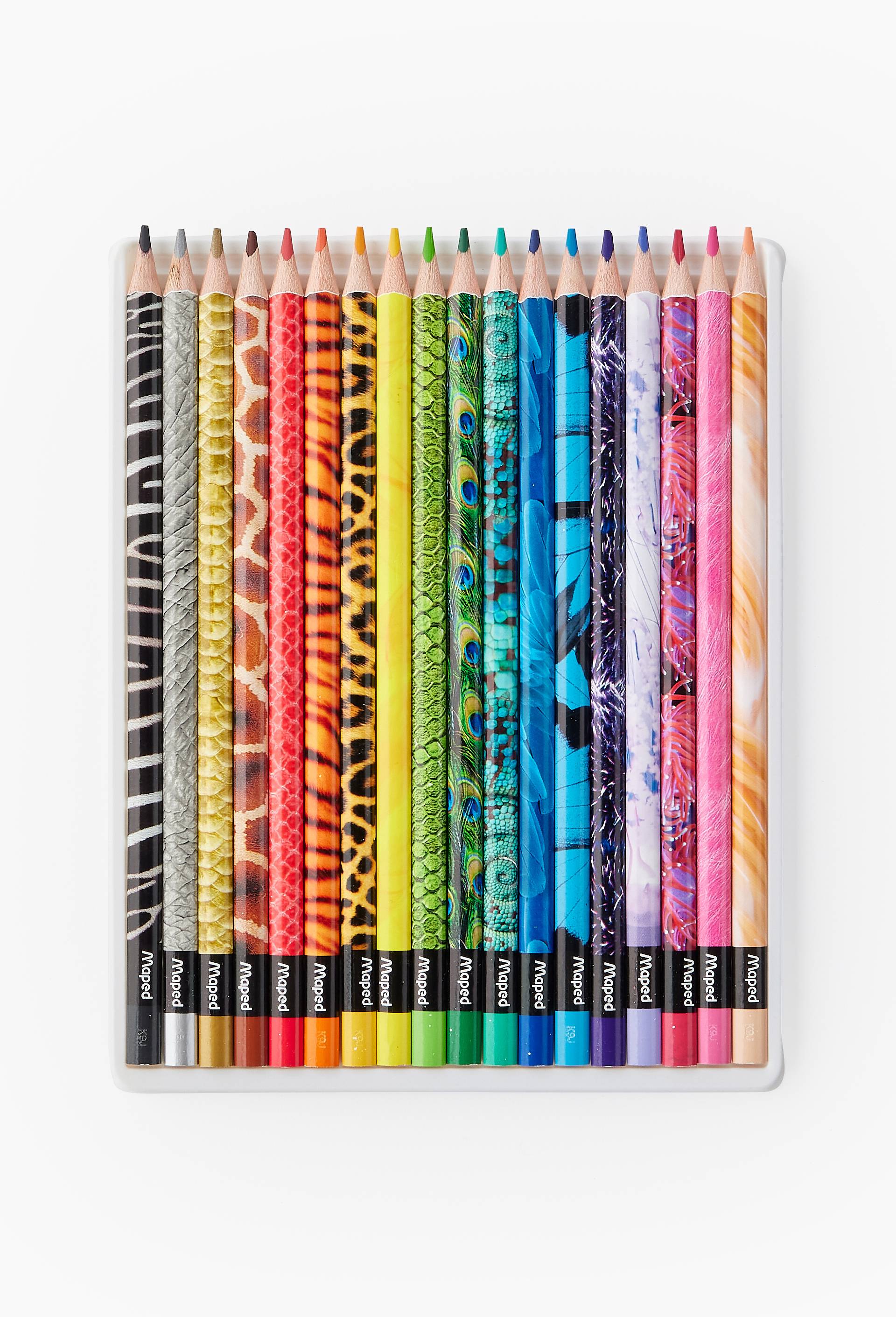 18 crayons de cire 12 en 1 empilables pour enfants