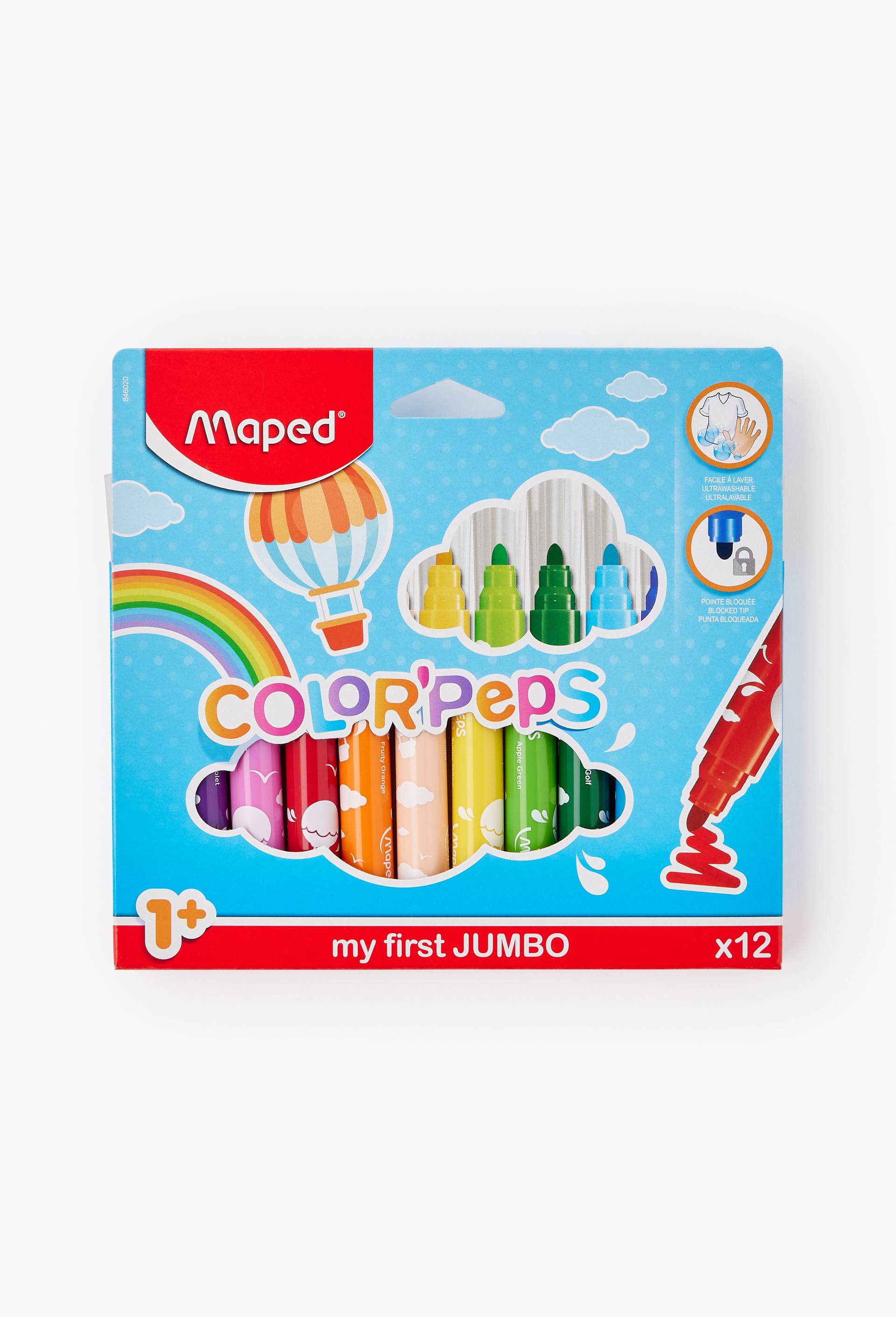 12 feutres de coloriage Color'Peps Maxi, , large image number 0