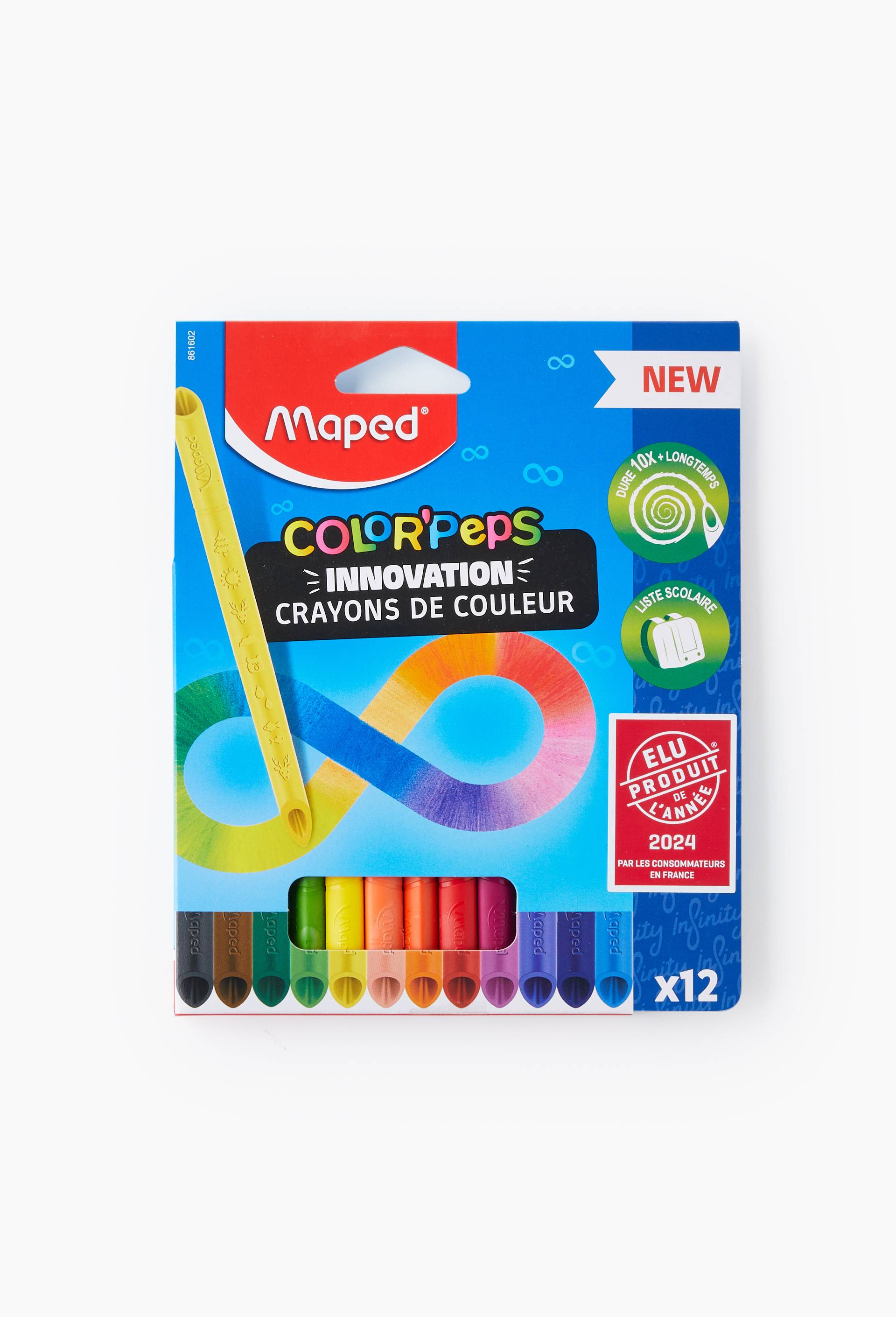 12 crayons de couleur Colorpeps Infinity, , large image number 0