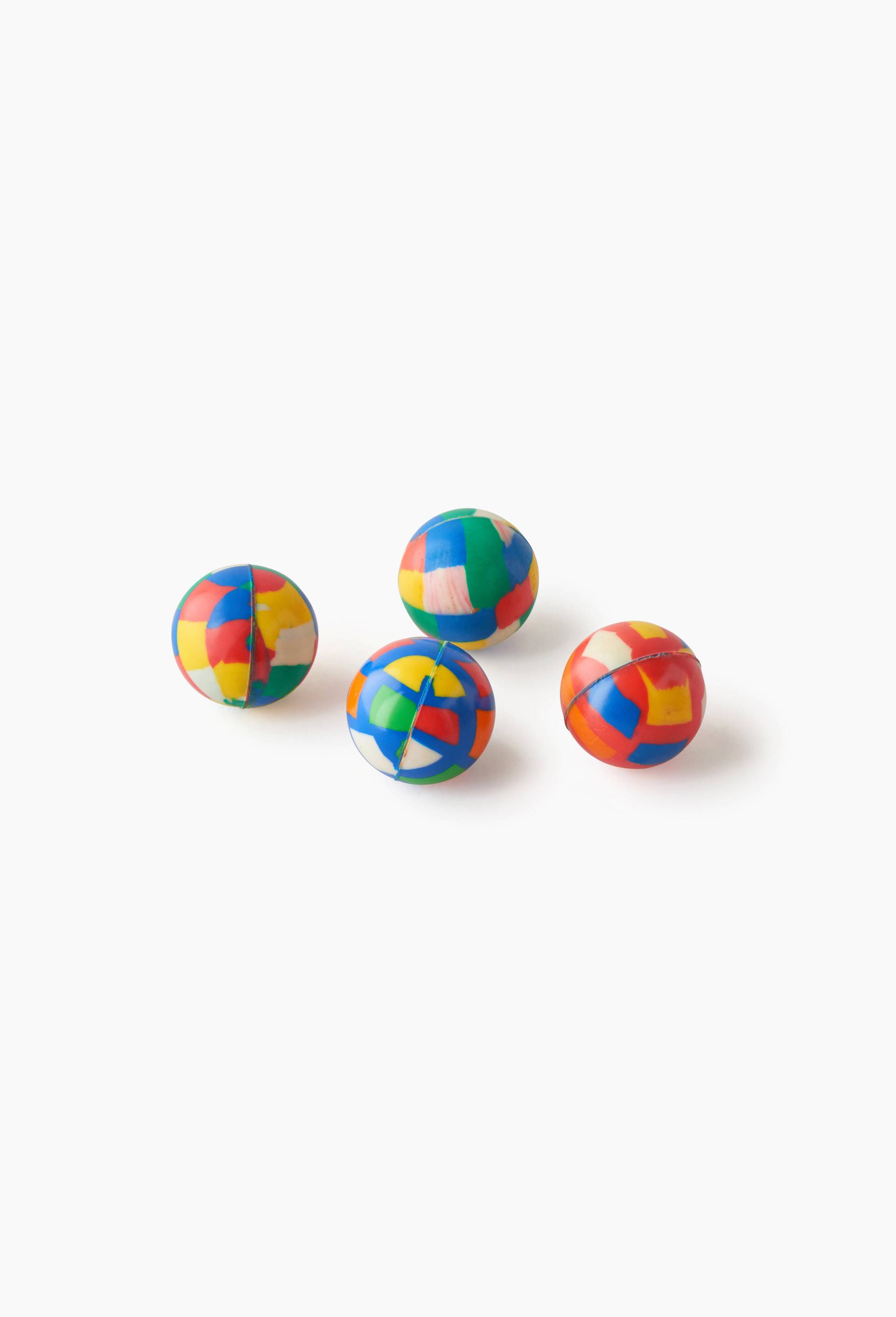 Lot de 4 balles super-rebondissantes, , large image number 0.0