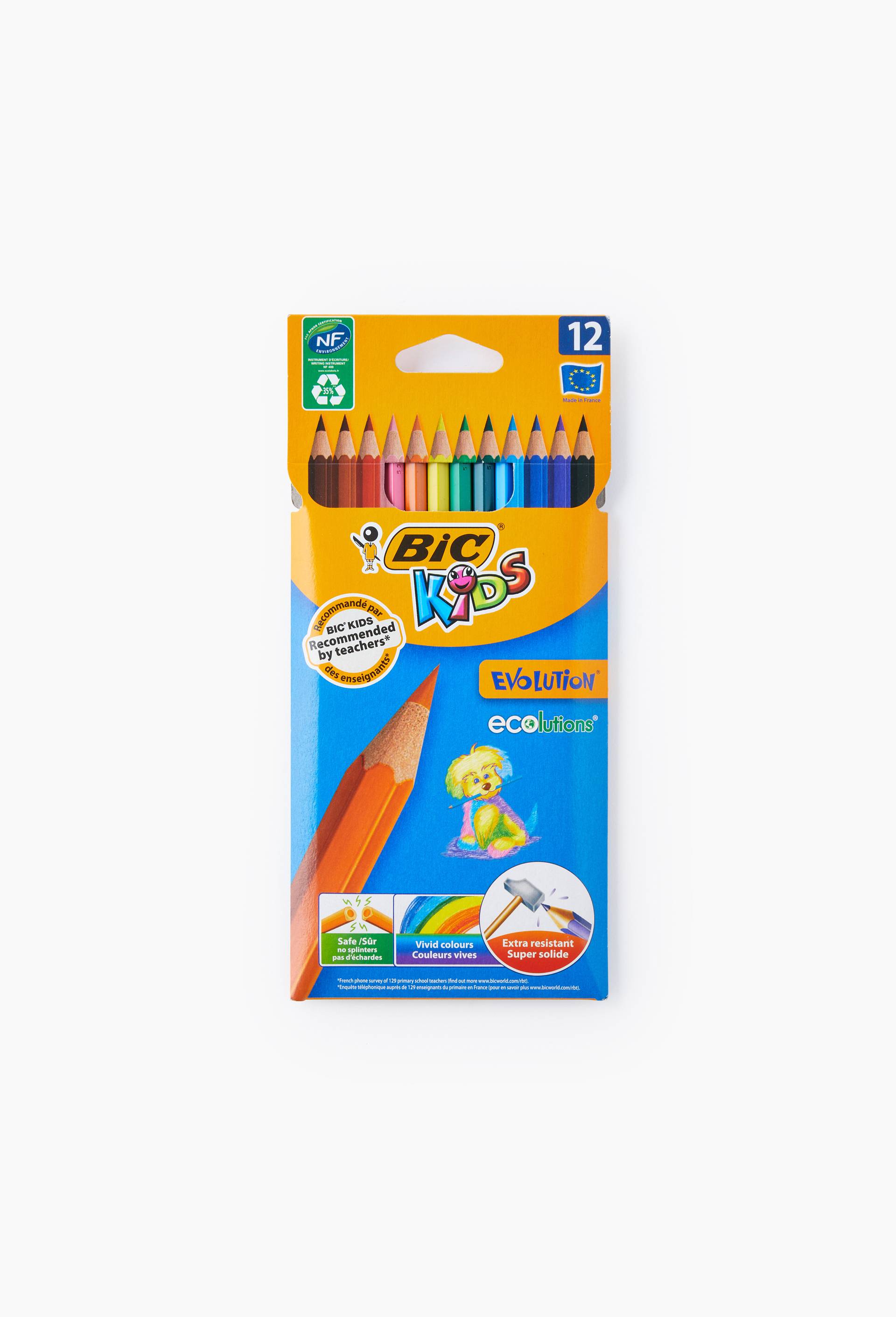 BIC Kids Evolution - 12 Crayons de couleur, , large image number 0