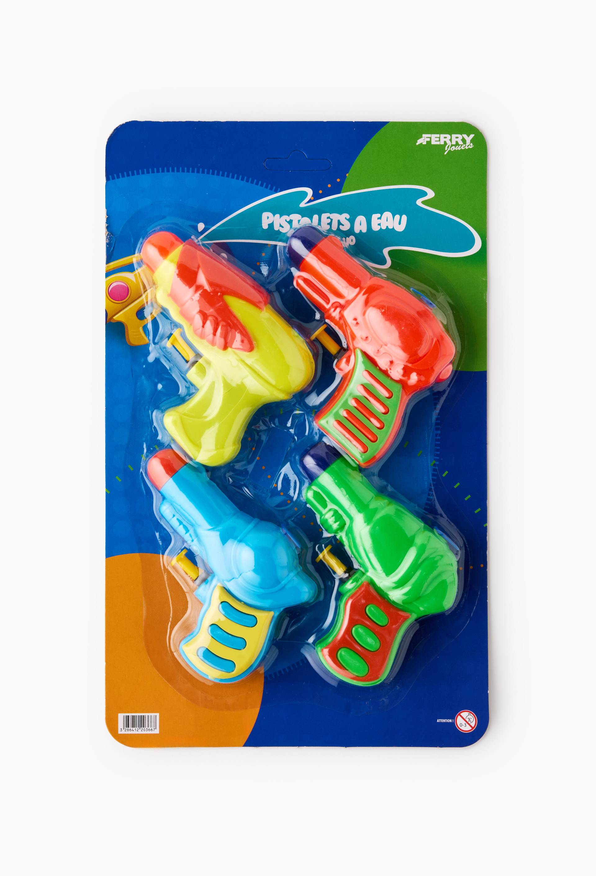 4 pistolets &agrave; eau fluo, , large image number 1