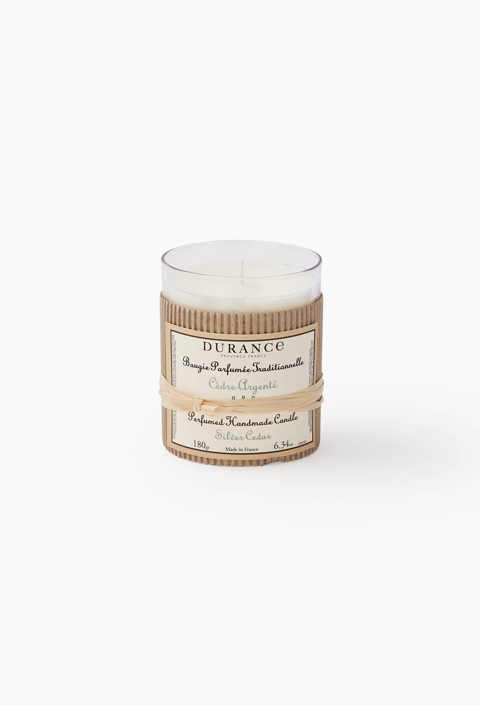 Bougie artisanale, c&egrave;dre argent&eacute;, 180 gr, , large image number 0