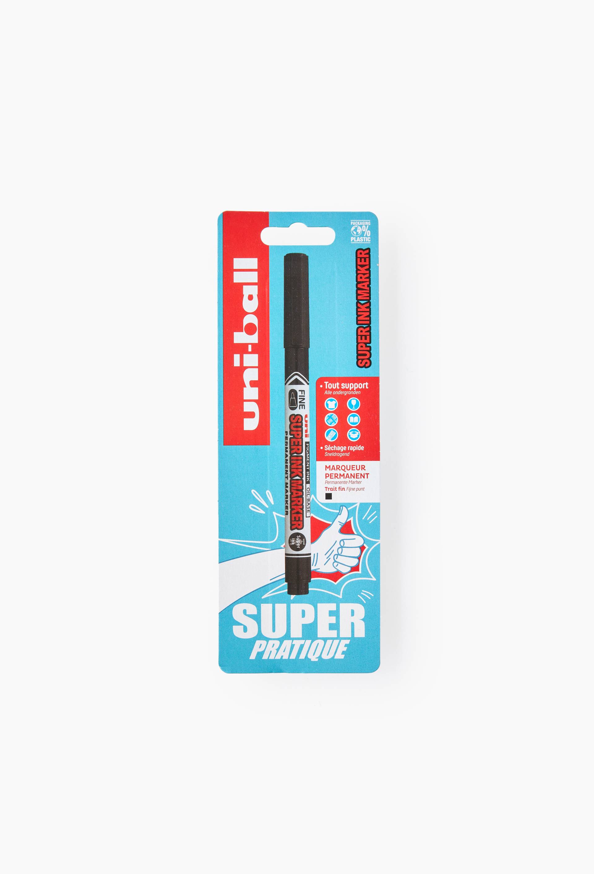 Marqueur permanent multi-supports s&eacute;chage rapide, pointe fine, , large image number 1.0