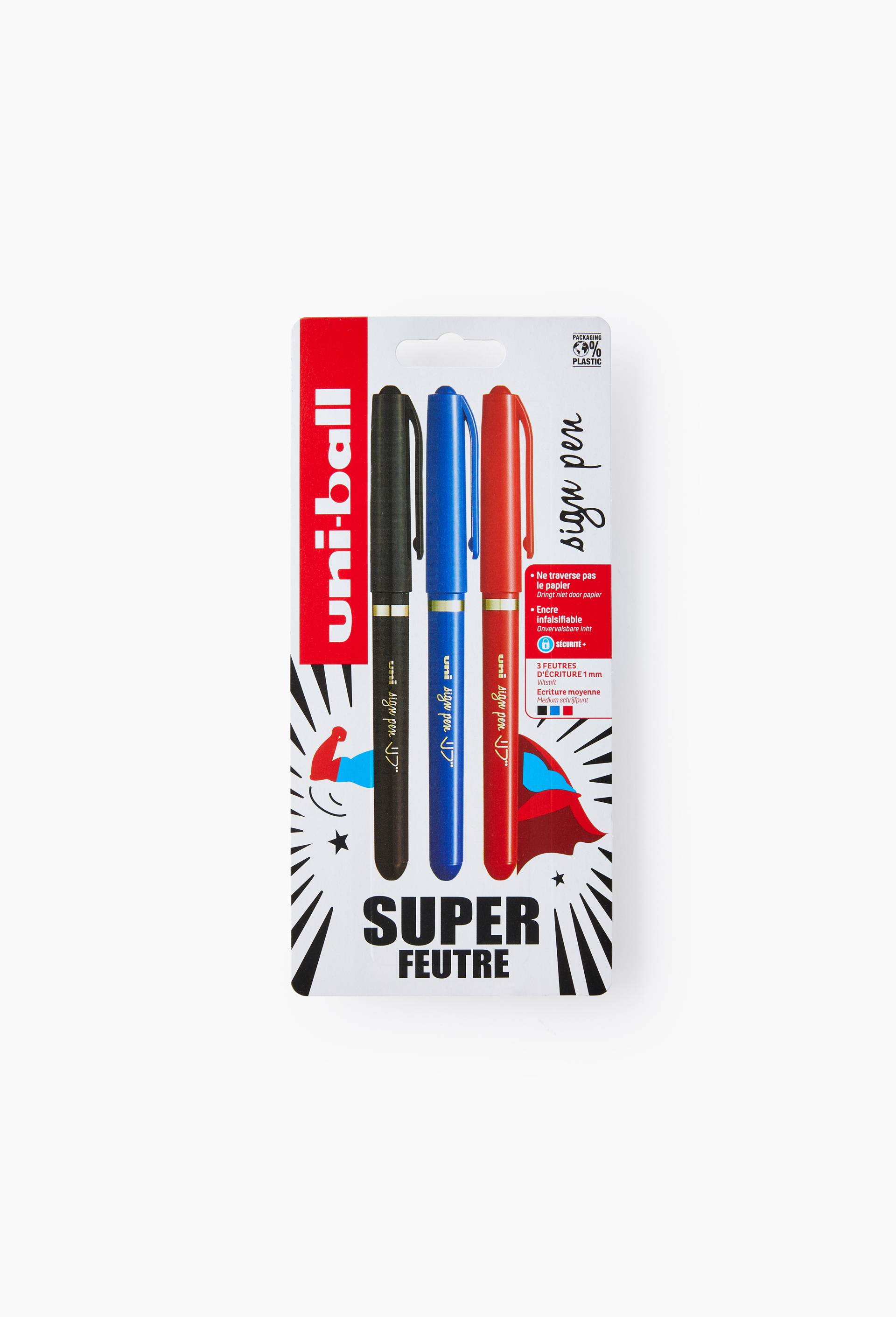 3 feutres V Sign Pen, pointe large, , large image number 0
