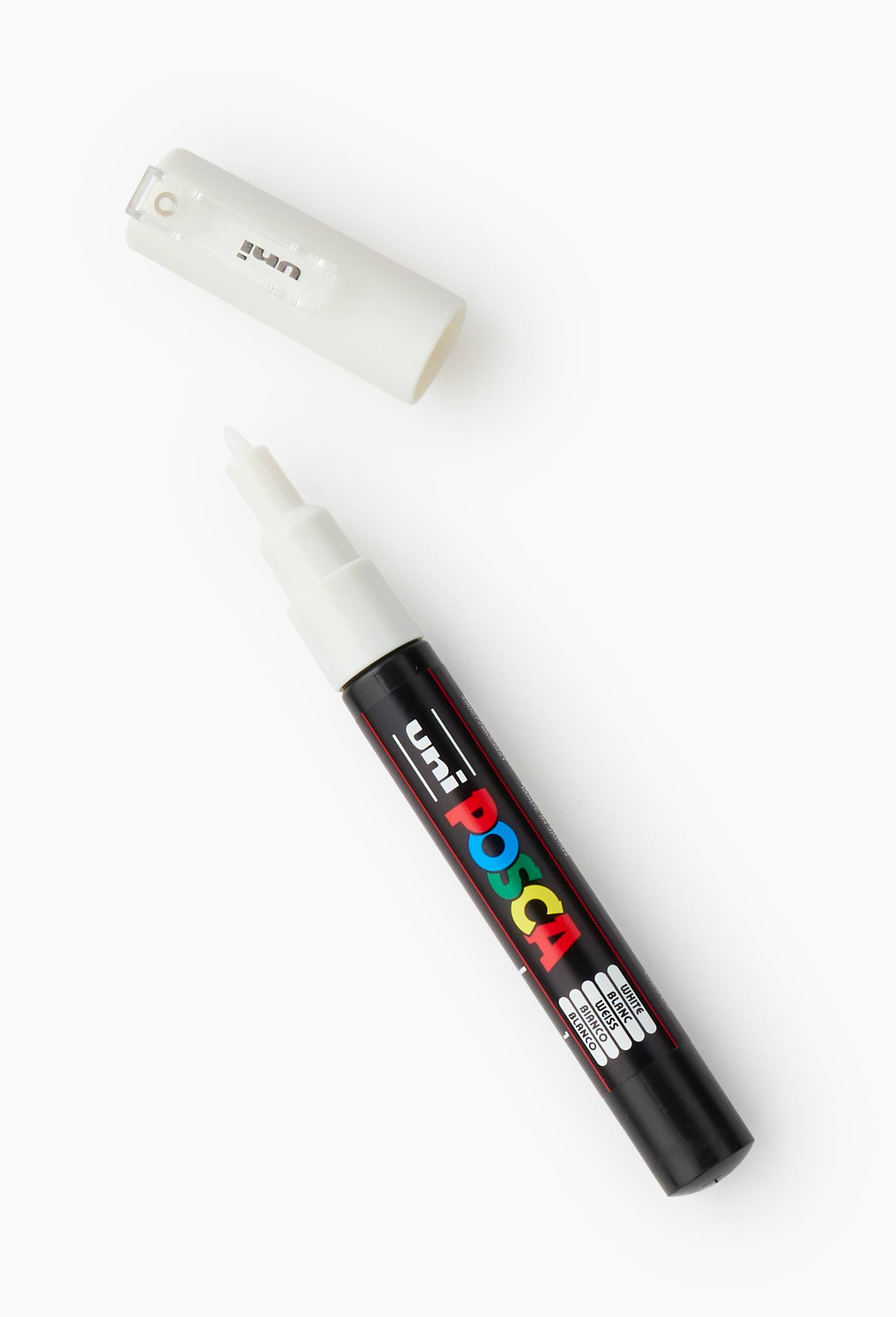 Posca  - blanc - pointe extra fine conique, , large image number 1