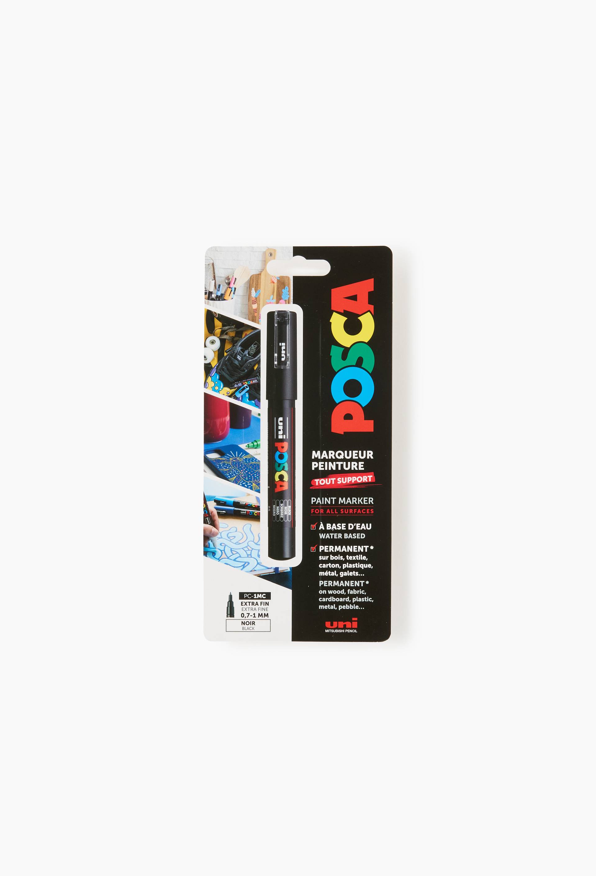 Marqueur, noir, Pointe extra fine conique, , large image number 0
